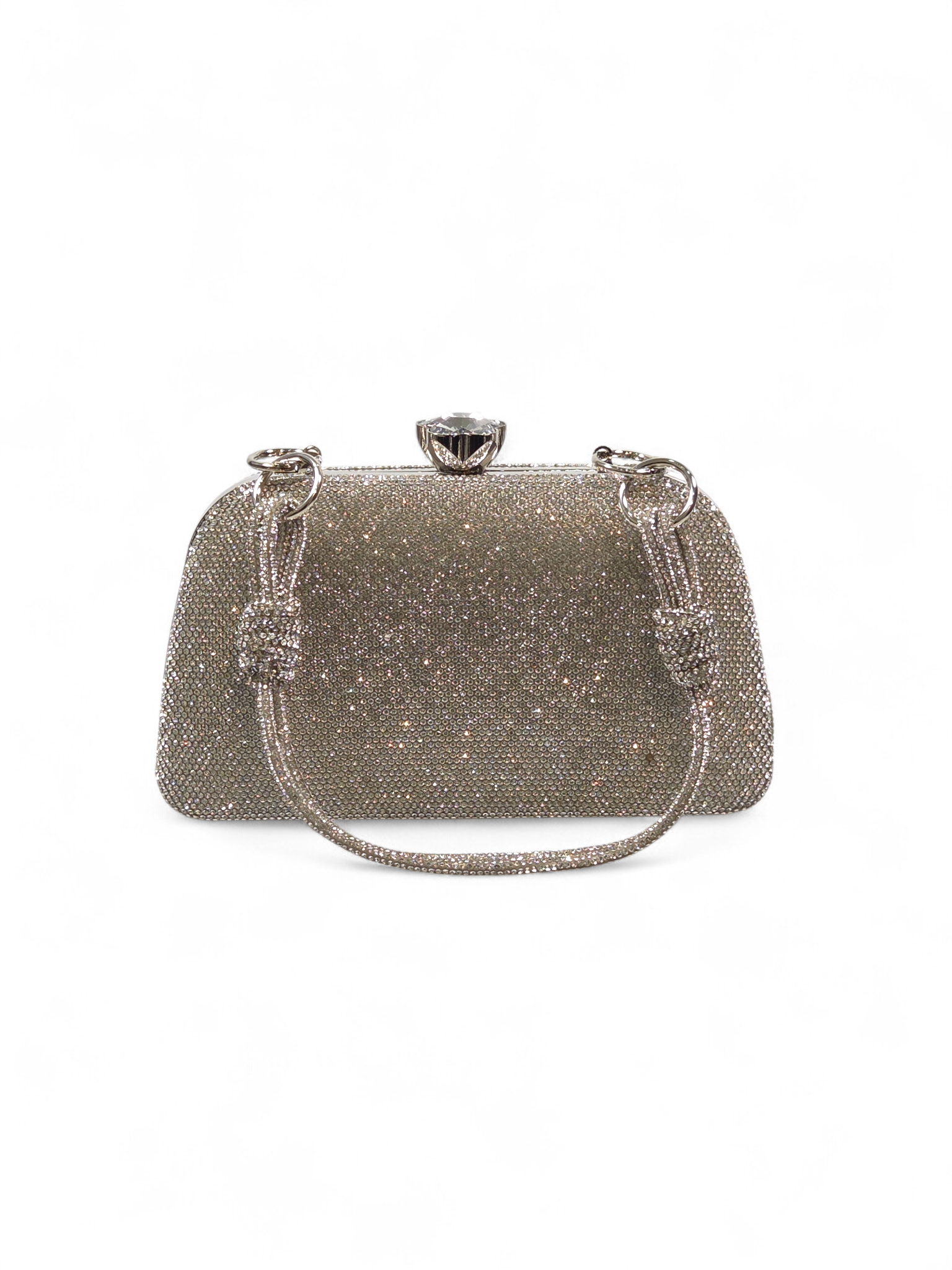 Bolsa Clutch Cristal Prata 1052