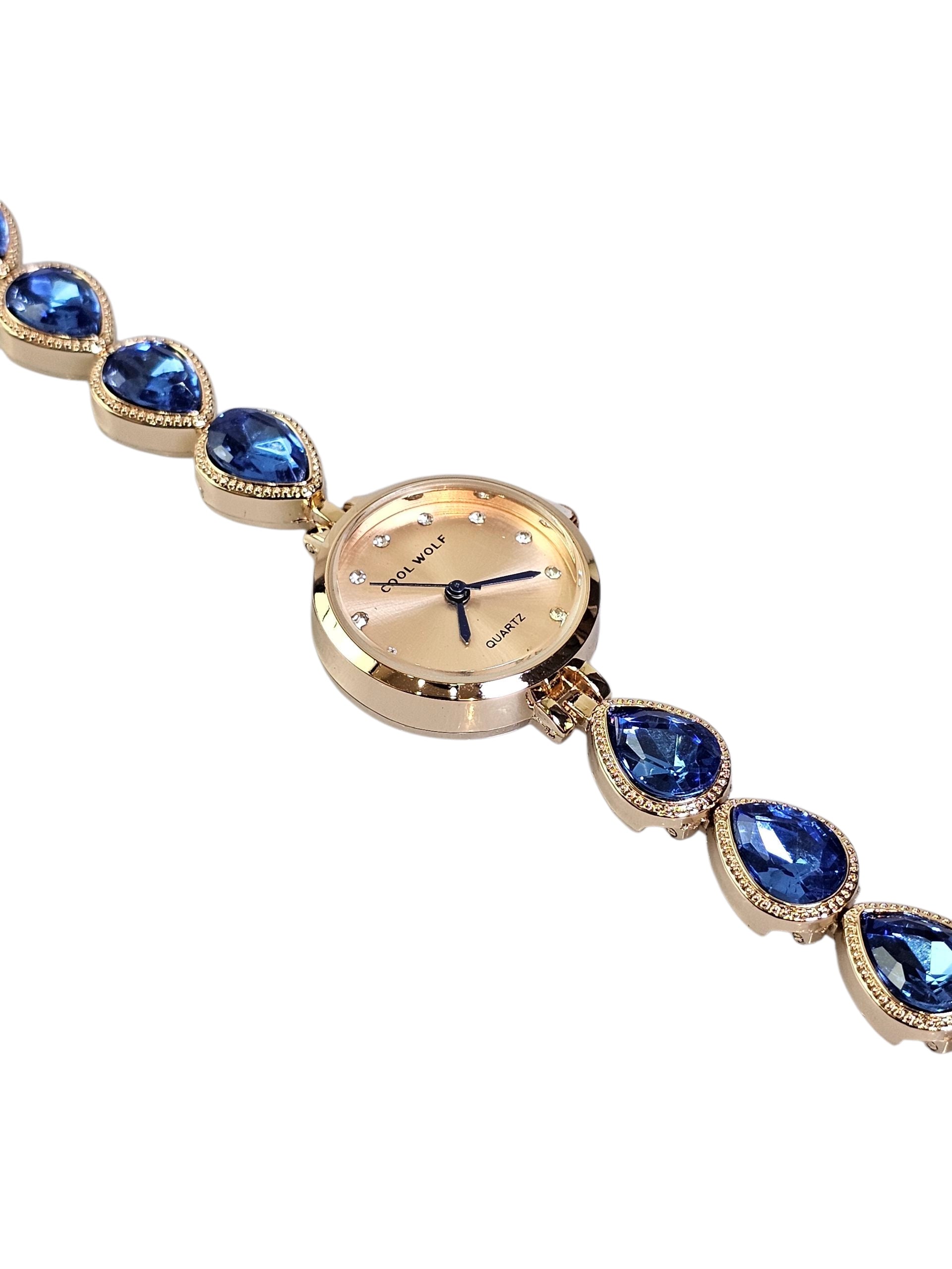 Relógio Prova d’Água com Pulseira Folheada 034