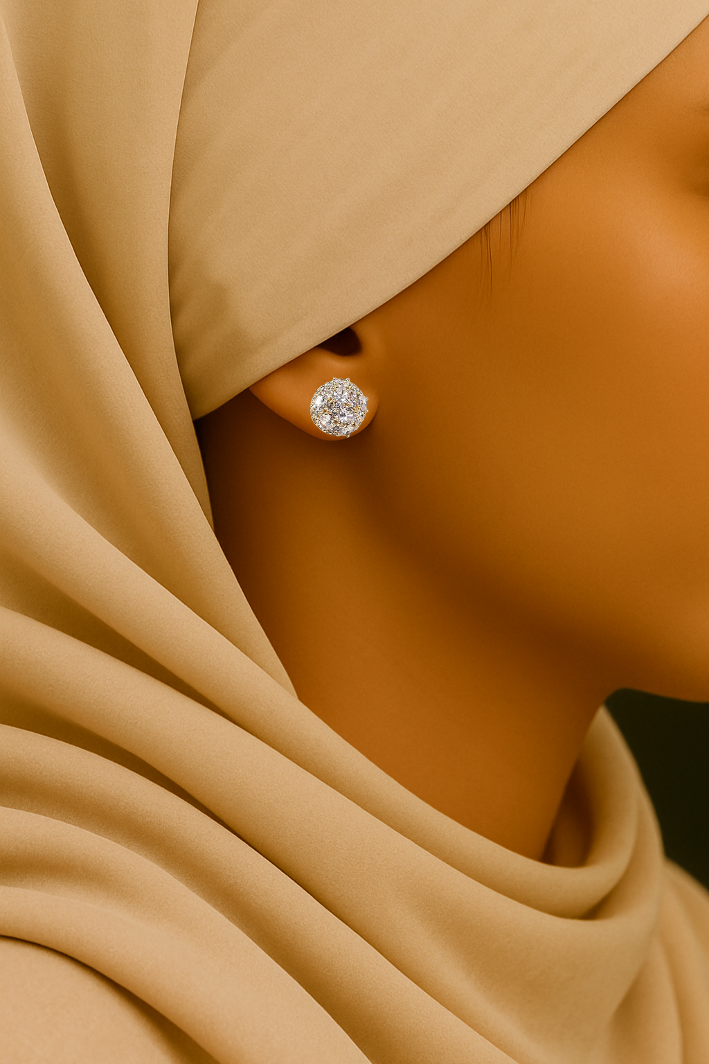 Brinco Zirconia Dourado 005