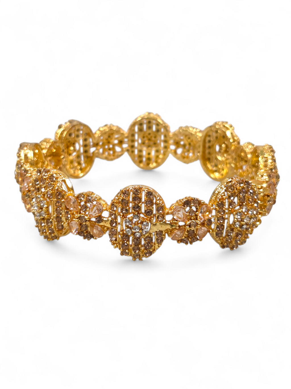 Bracelete Folheado Semi Joia Dourada #1062