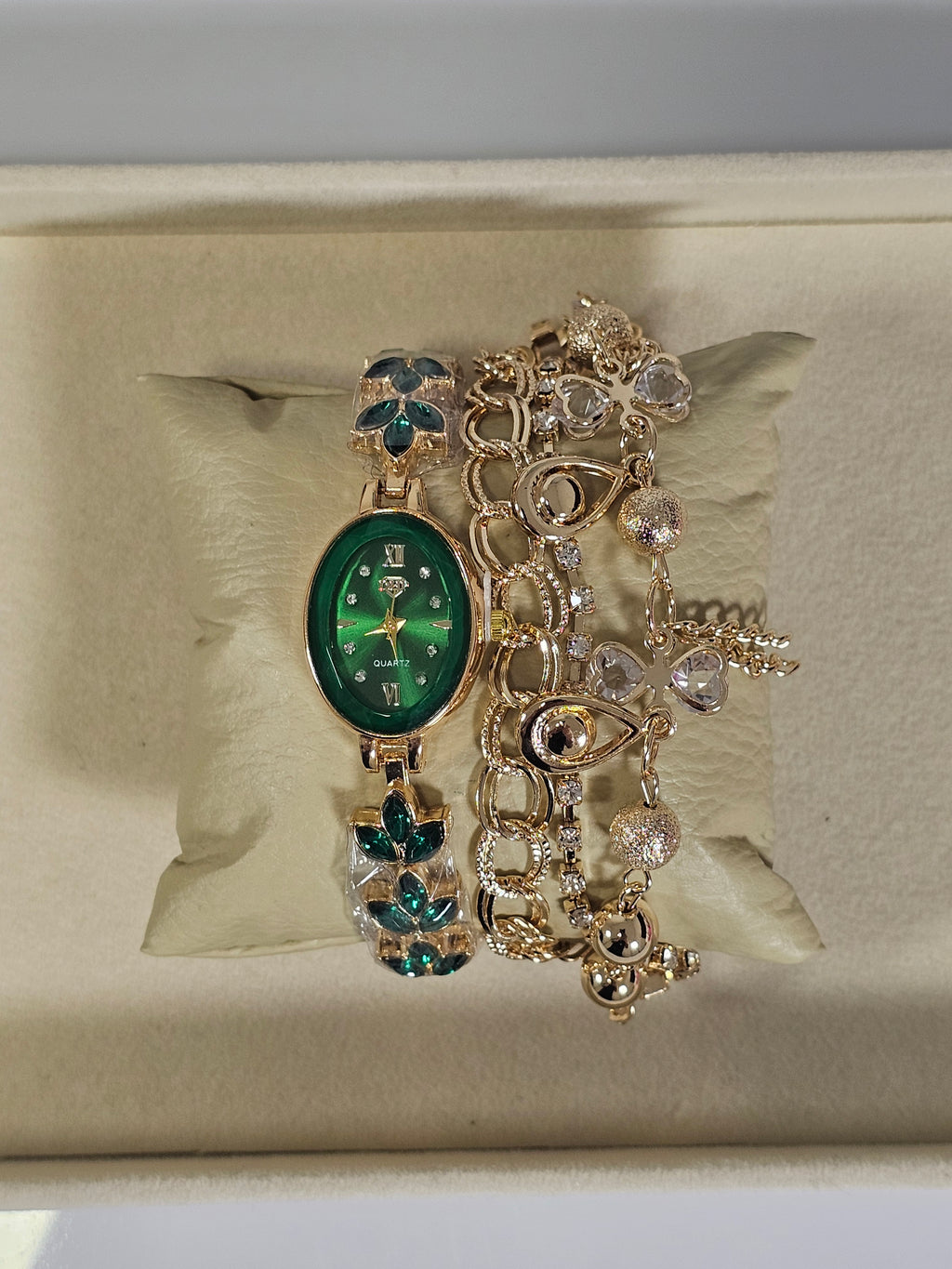 Relógio Prova d’Água com Pulseira Folheada 023