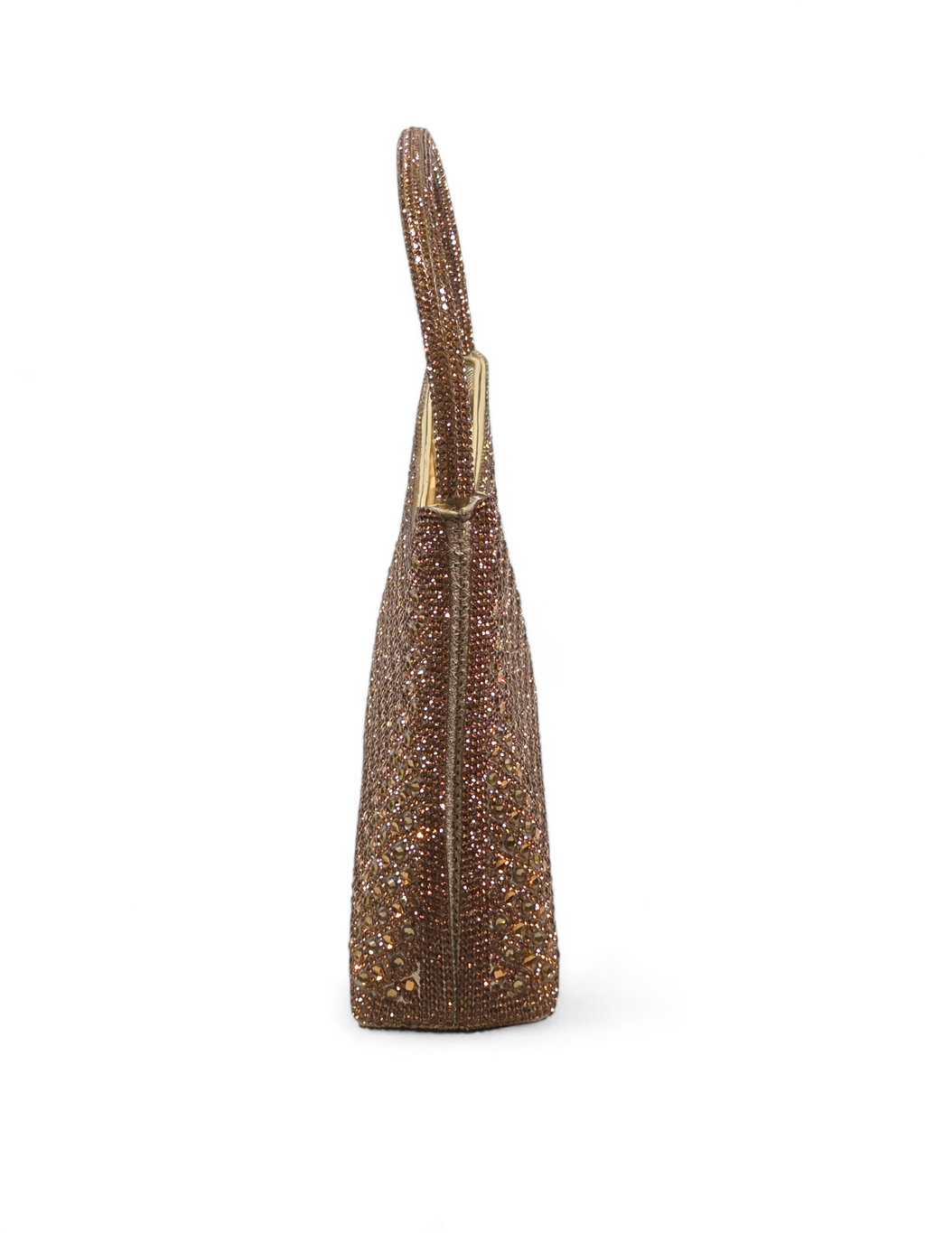 Bolsa Clutch Cristal Dourado 1067
