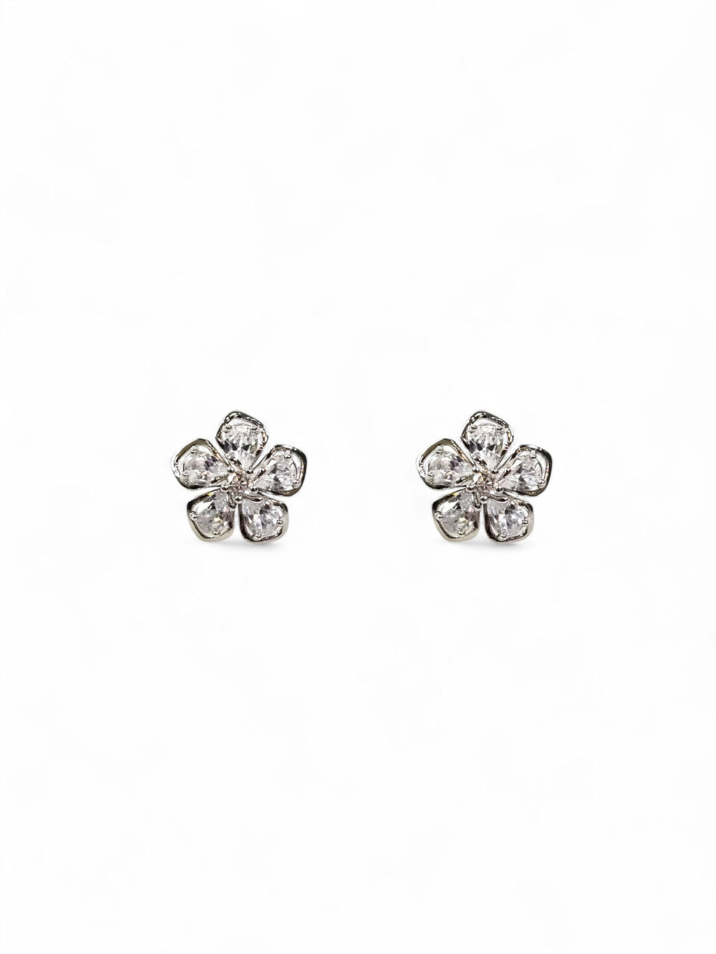 Brinco Cristal Zirconia Prata 070