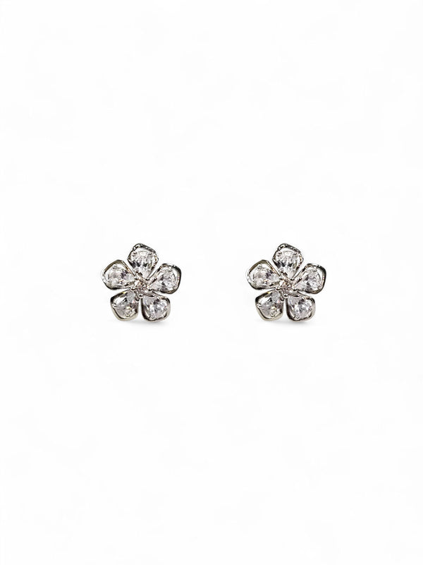 Brinco Cristal Zirconia Prata 070