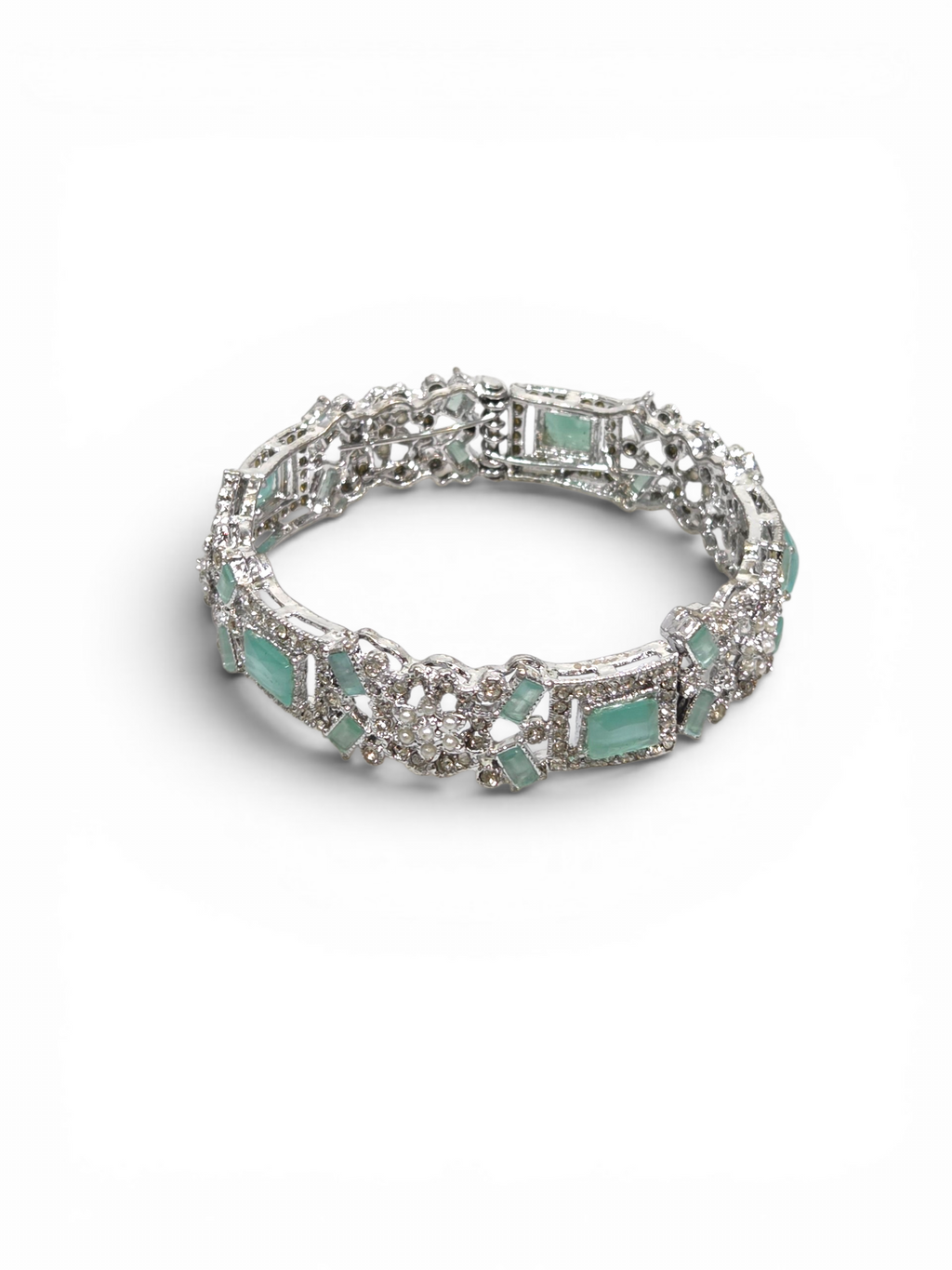 Bracelete Folheado Semi Joia Prata #2011