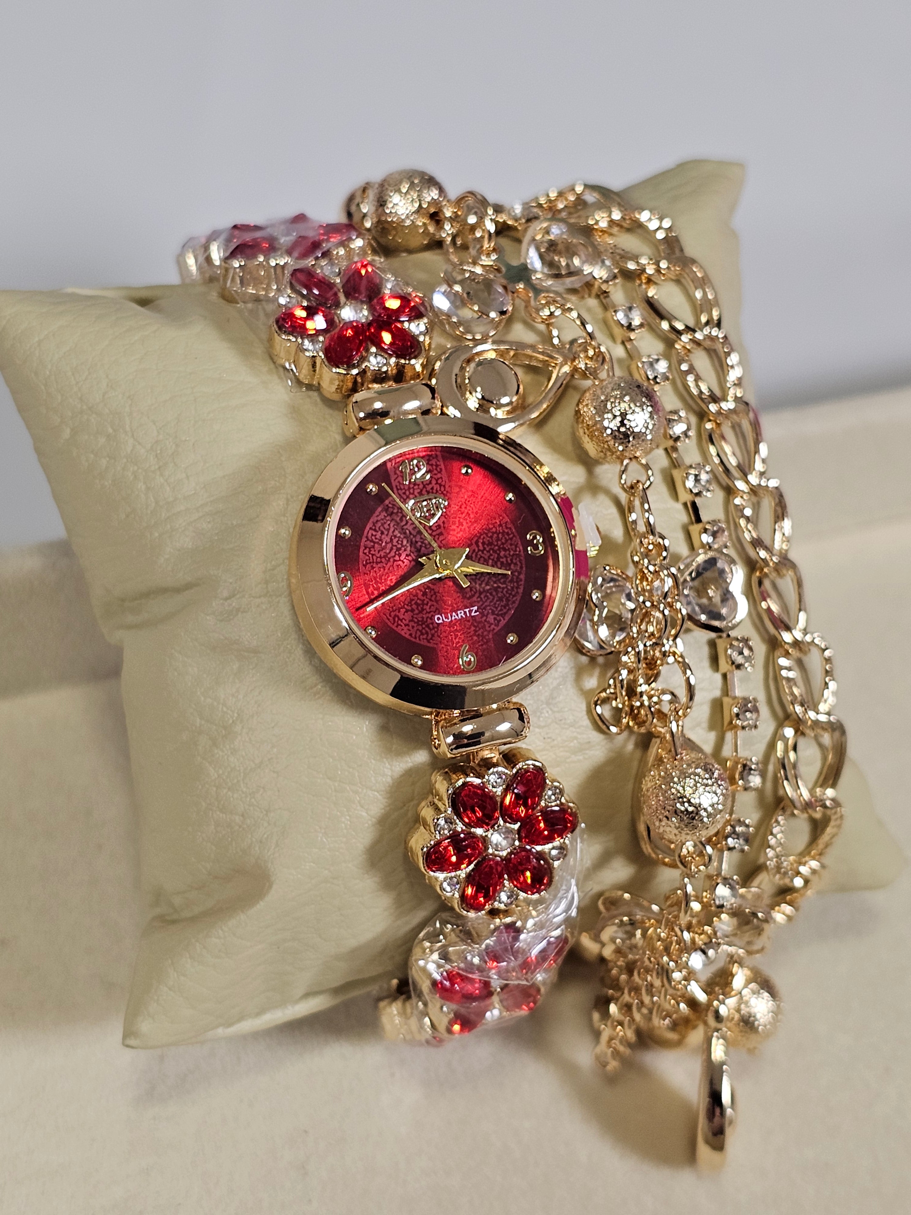 Relógio Prova d’Água com Pulseira Folheada 009