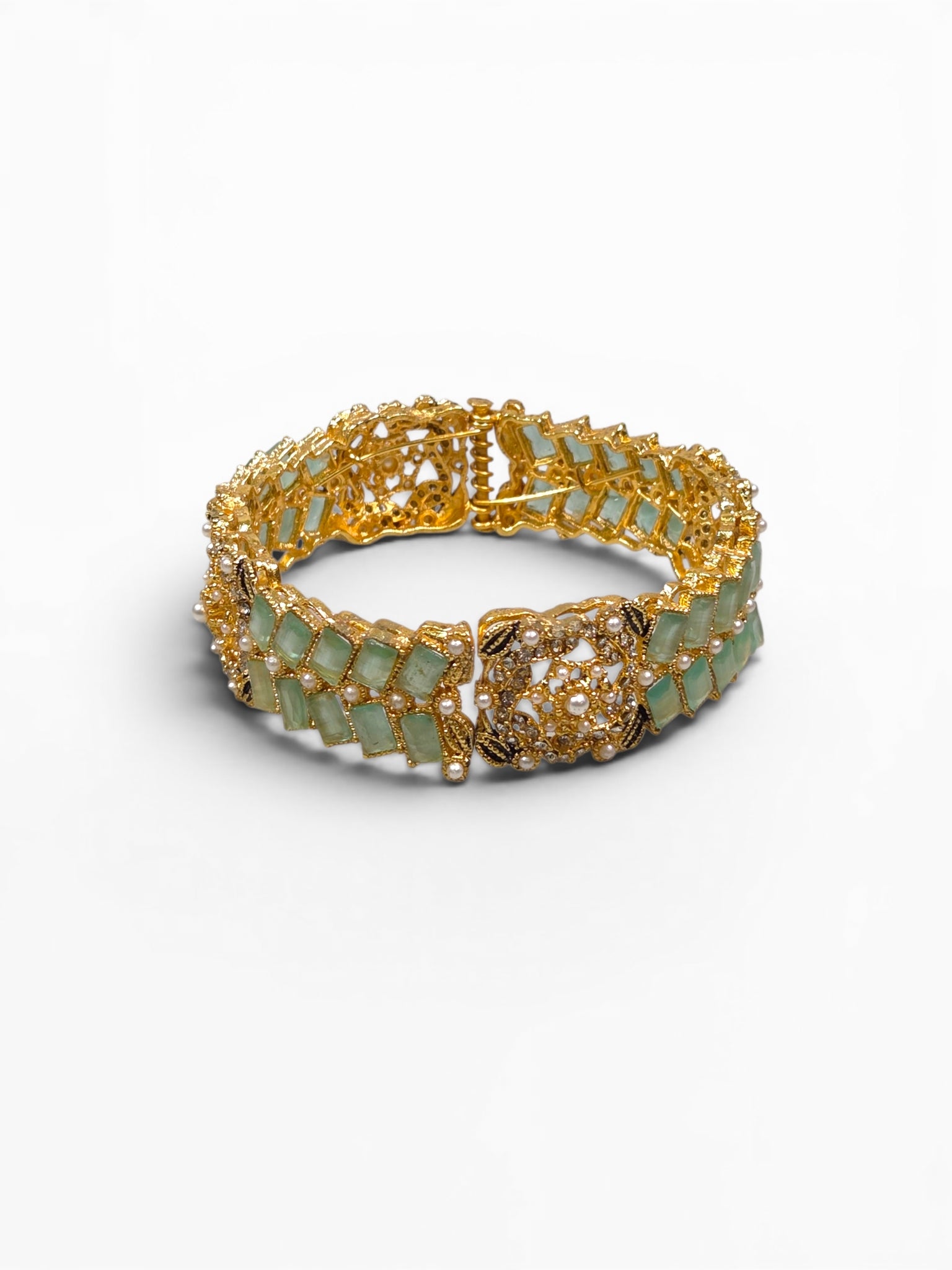 Bracelete Folheado Semi Joia Dourado #1097