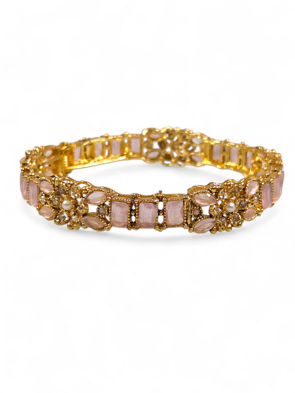 Bracelete Folheado Semi Joia Dourado #1005