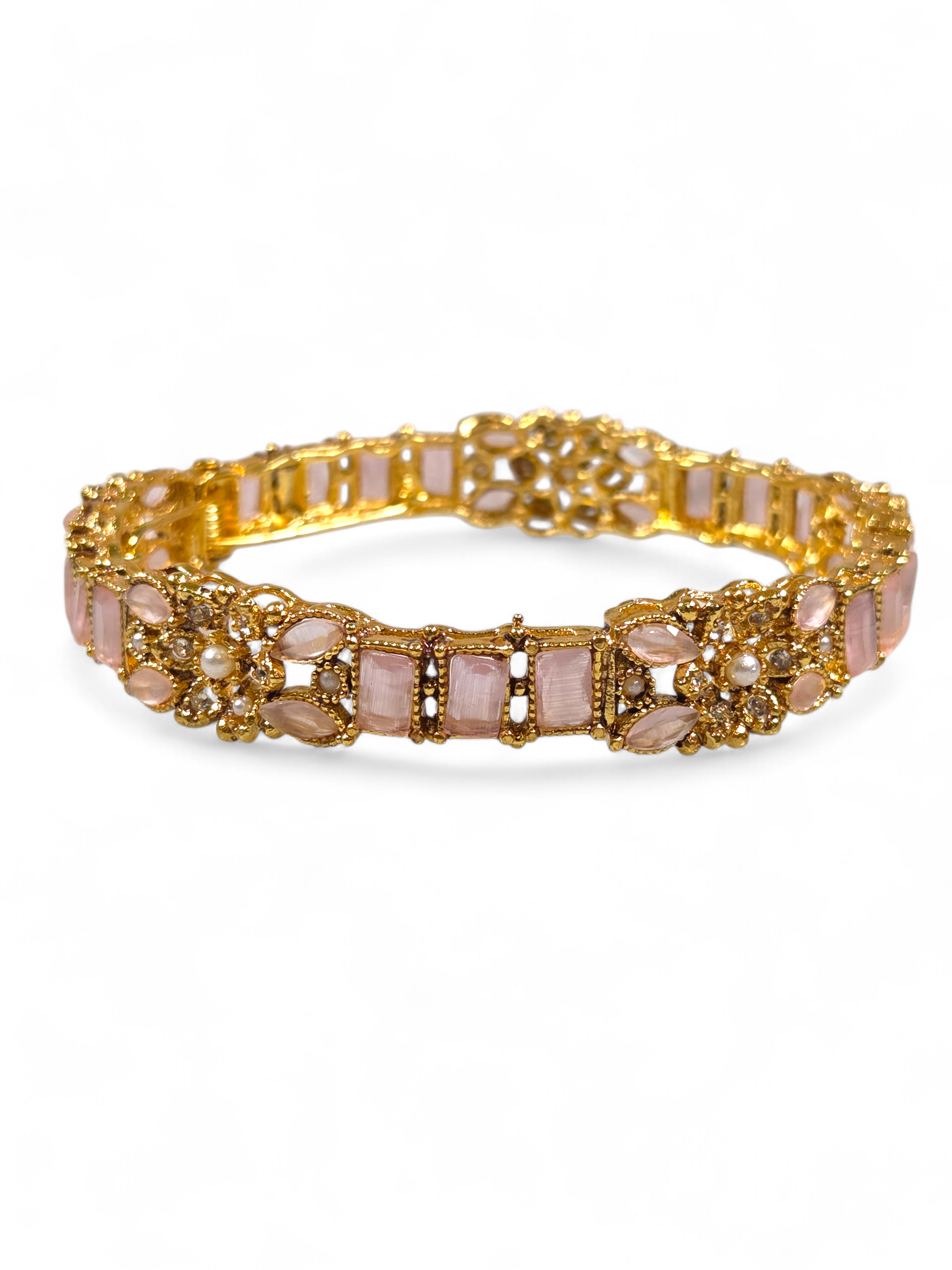 Bracelete Folheado Semi Joia Dourado #1005