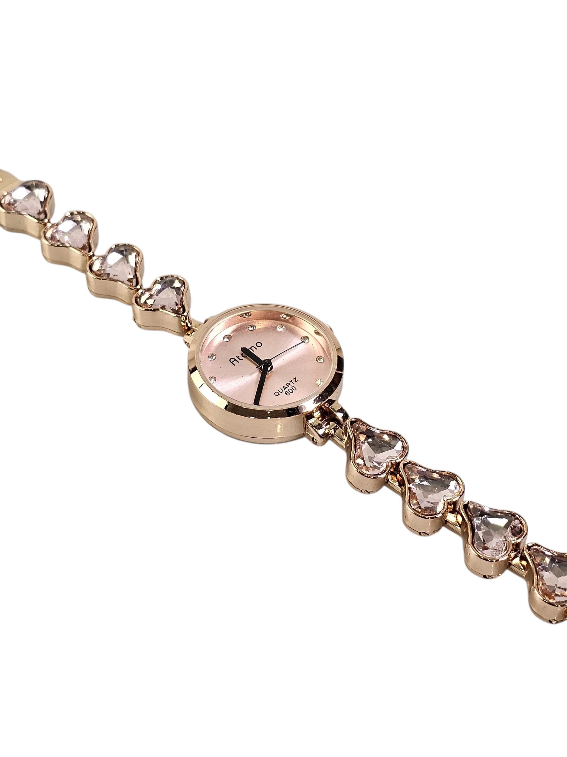 Relógio Prova d’Água com Pulseira Folheada 047