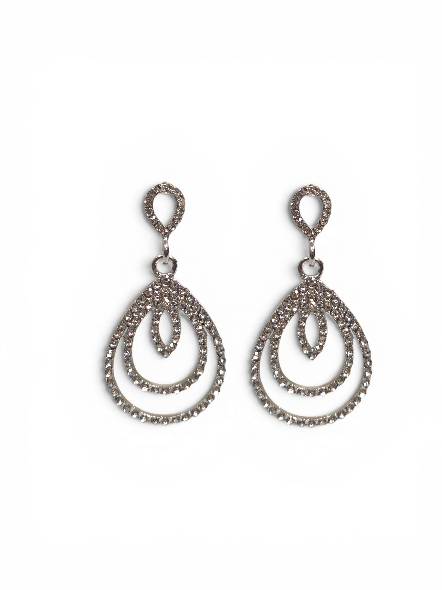 Brinco Cristal Zirconia Prata #2025