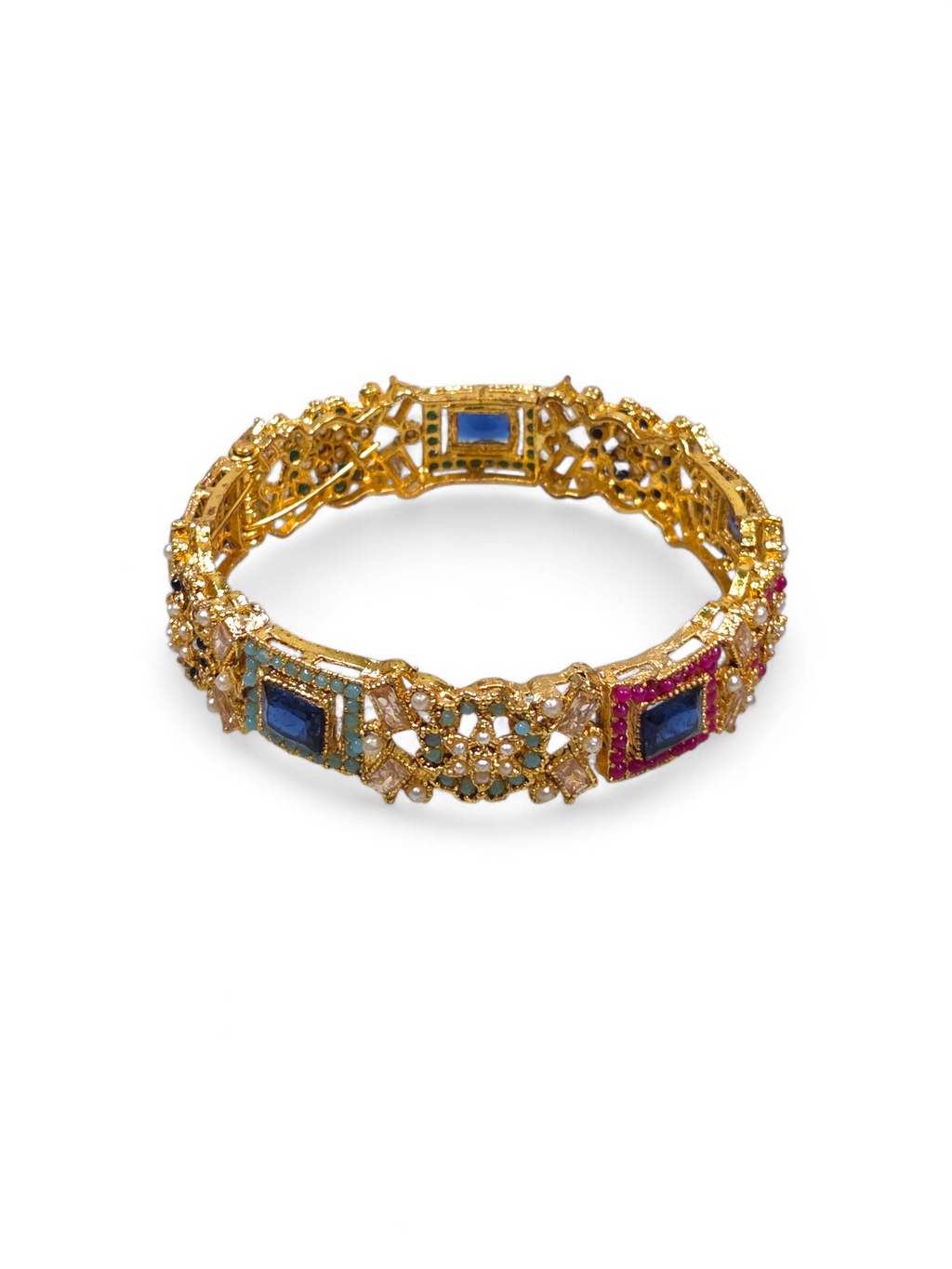 Bracelete Folheado Semi Joia Dourada #1050