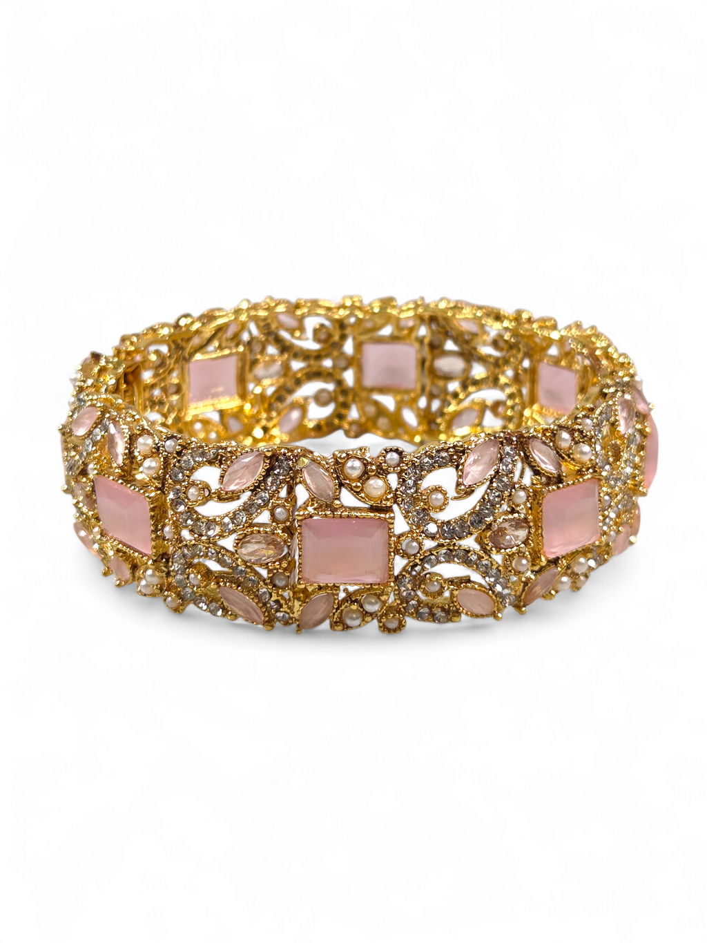 Bracelete Folheado Semi Joia Dourado #1013