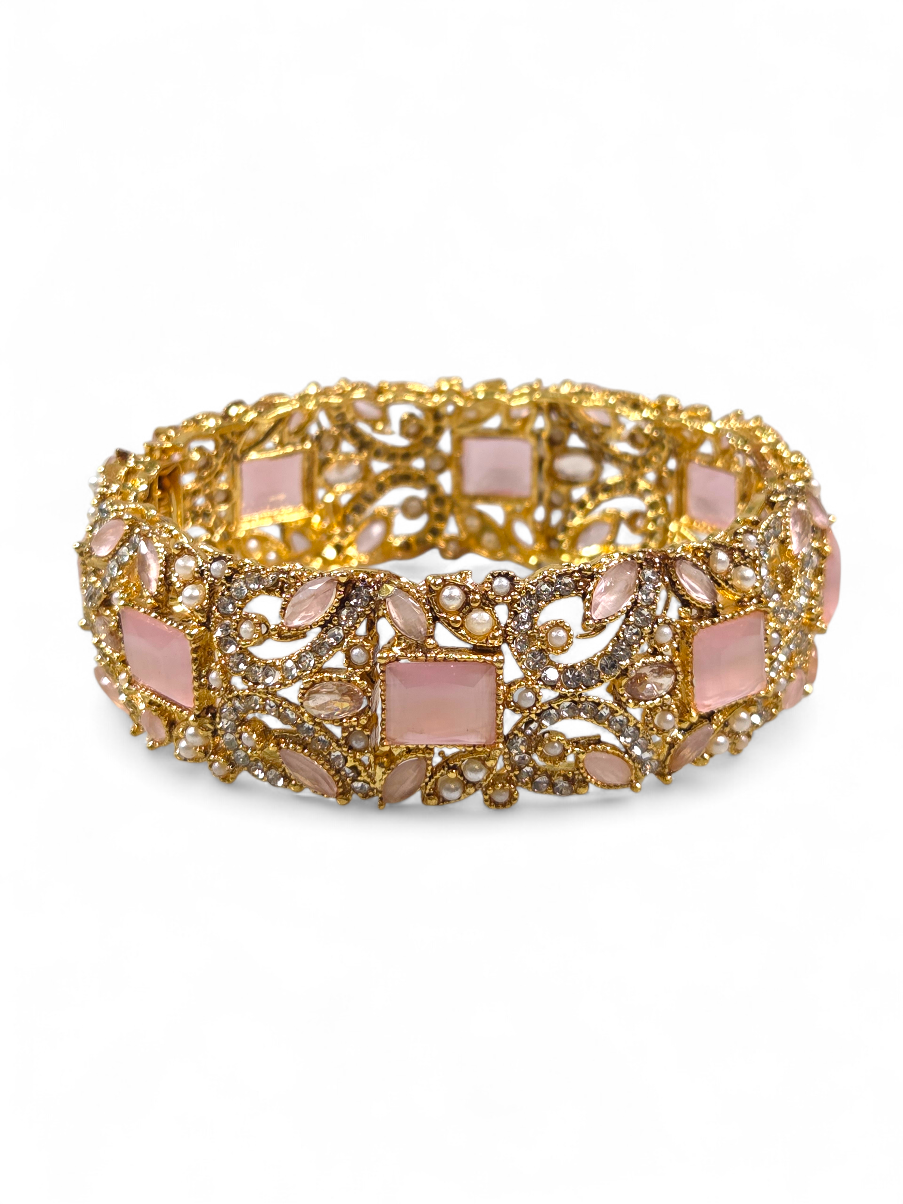 Bracelete Folheado Semi Joia Dourado #1013