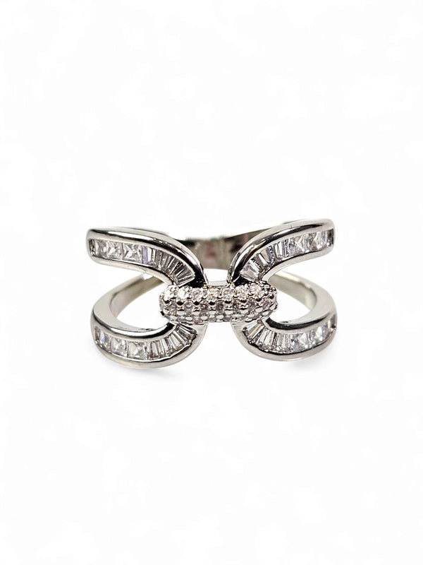 Anel Cristal Zirconia Prata 003