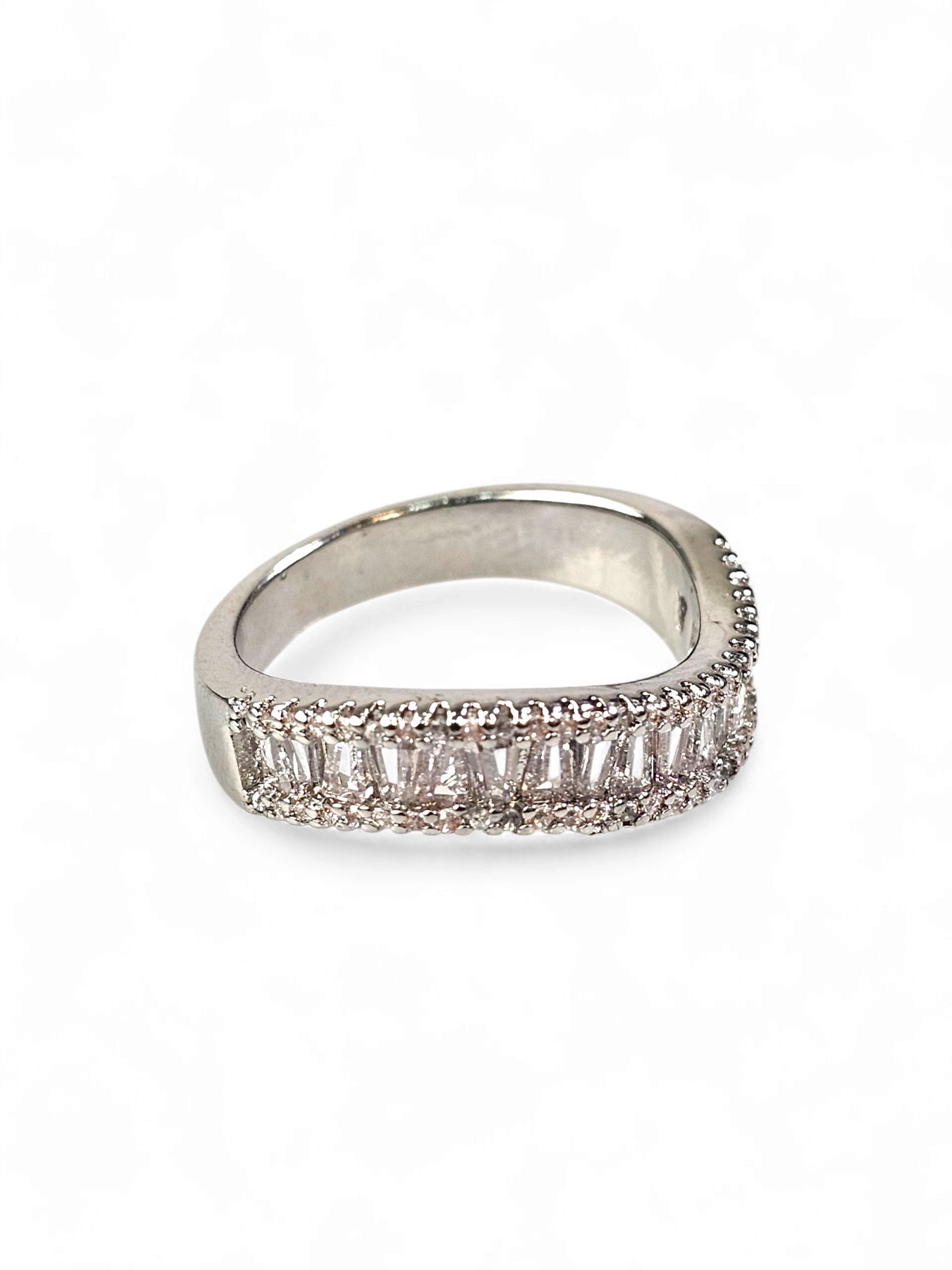 Anel Cristal Zirconia Prata 002