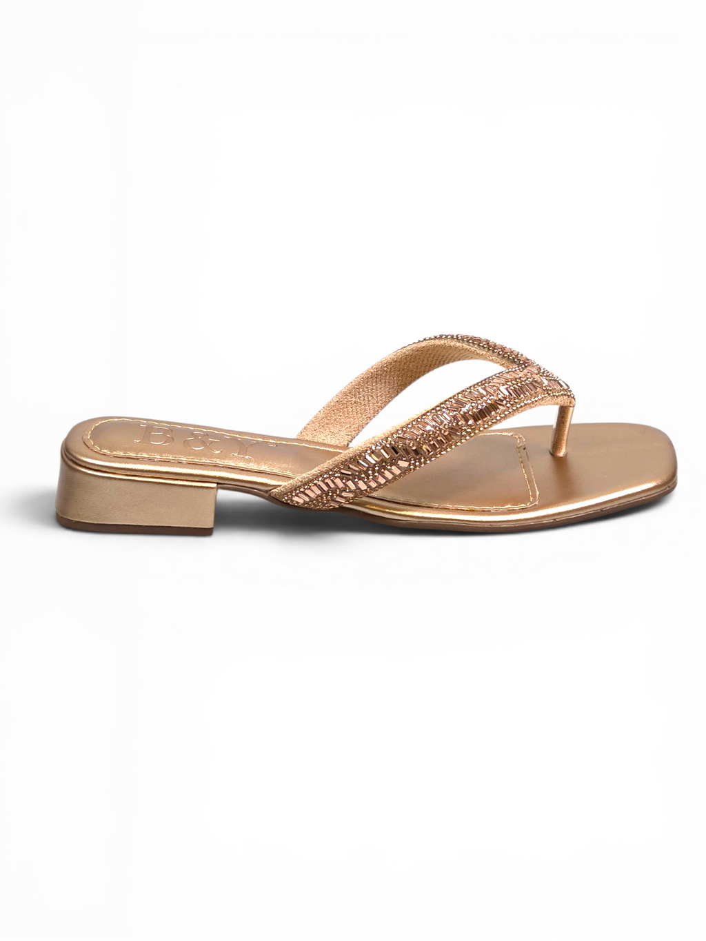 Chinelo 1222 Bronze Salto Baixo 2 cm
