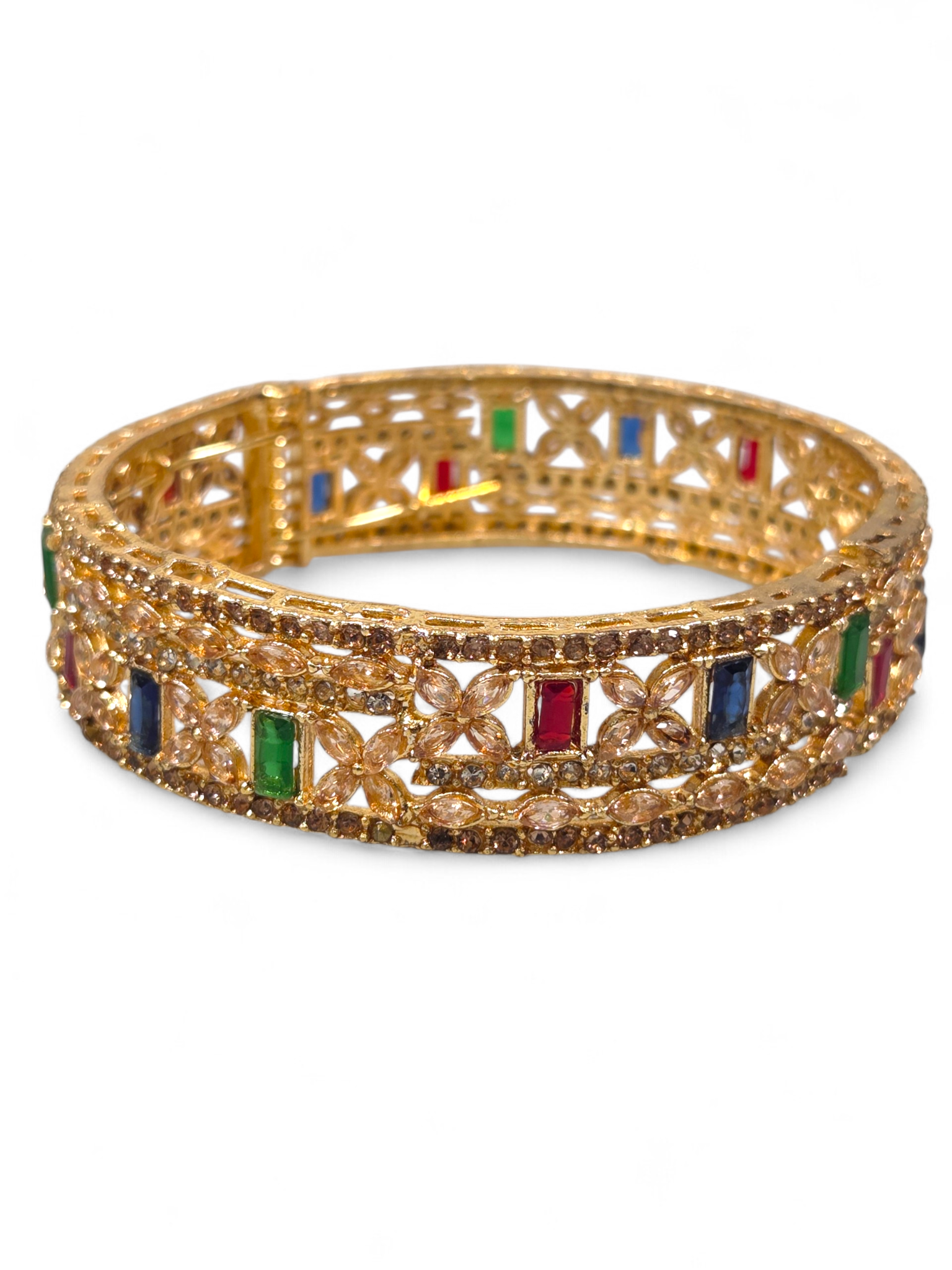 Bracelete Folheado Semi Joia Dourada #1069