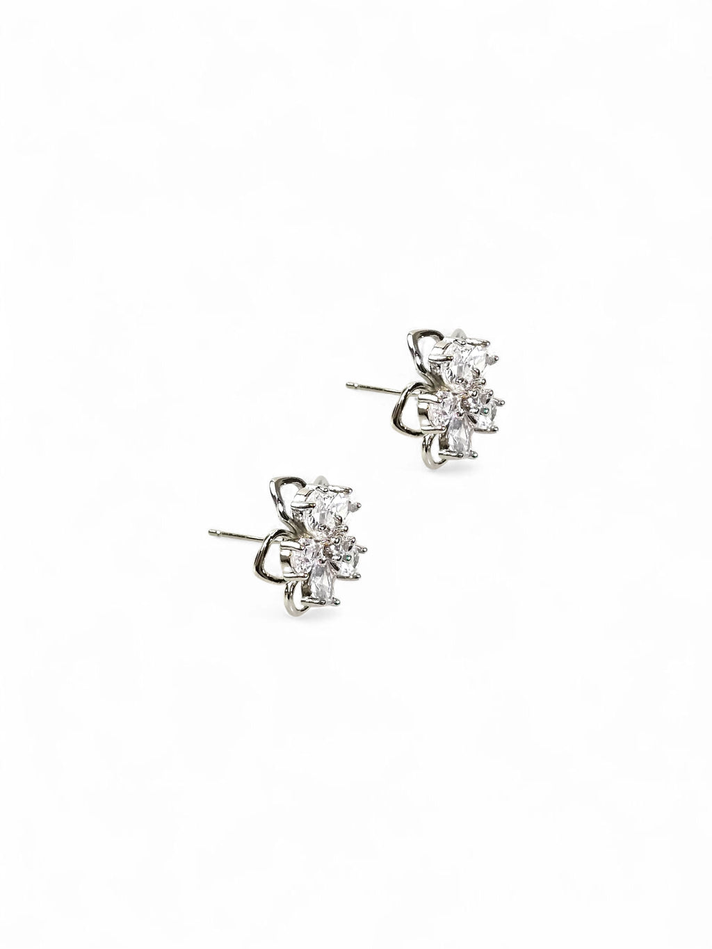 Brinco Cristal Zirconia Prata 070