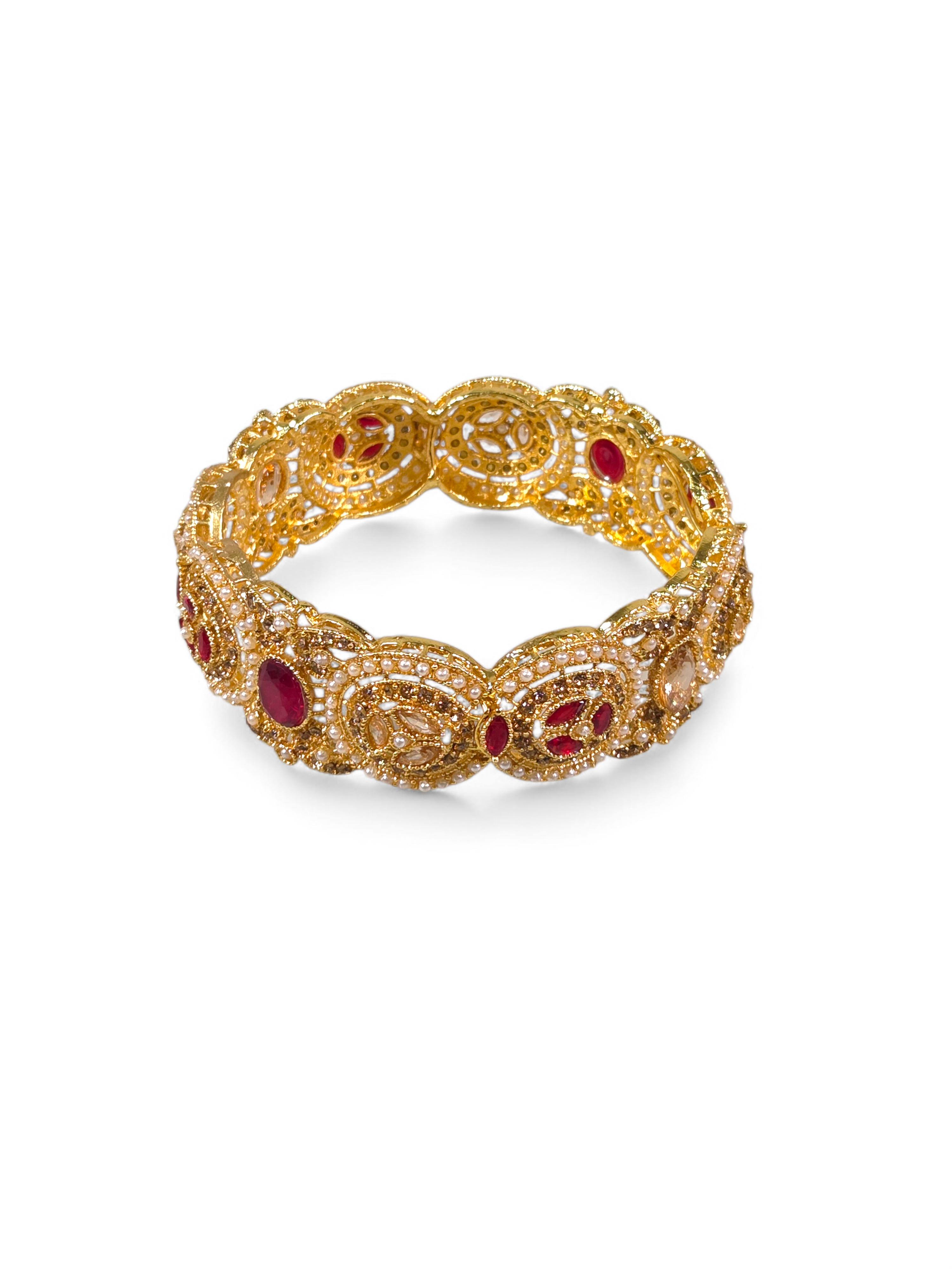 Bracelete Folheado Semi Joia Dourada #1044