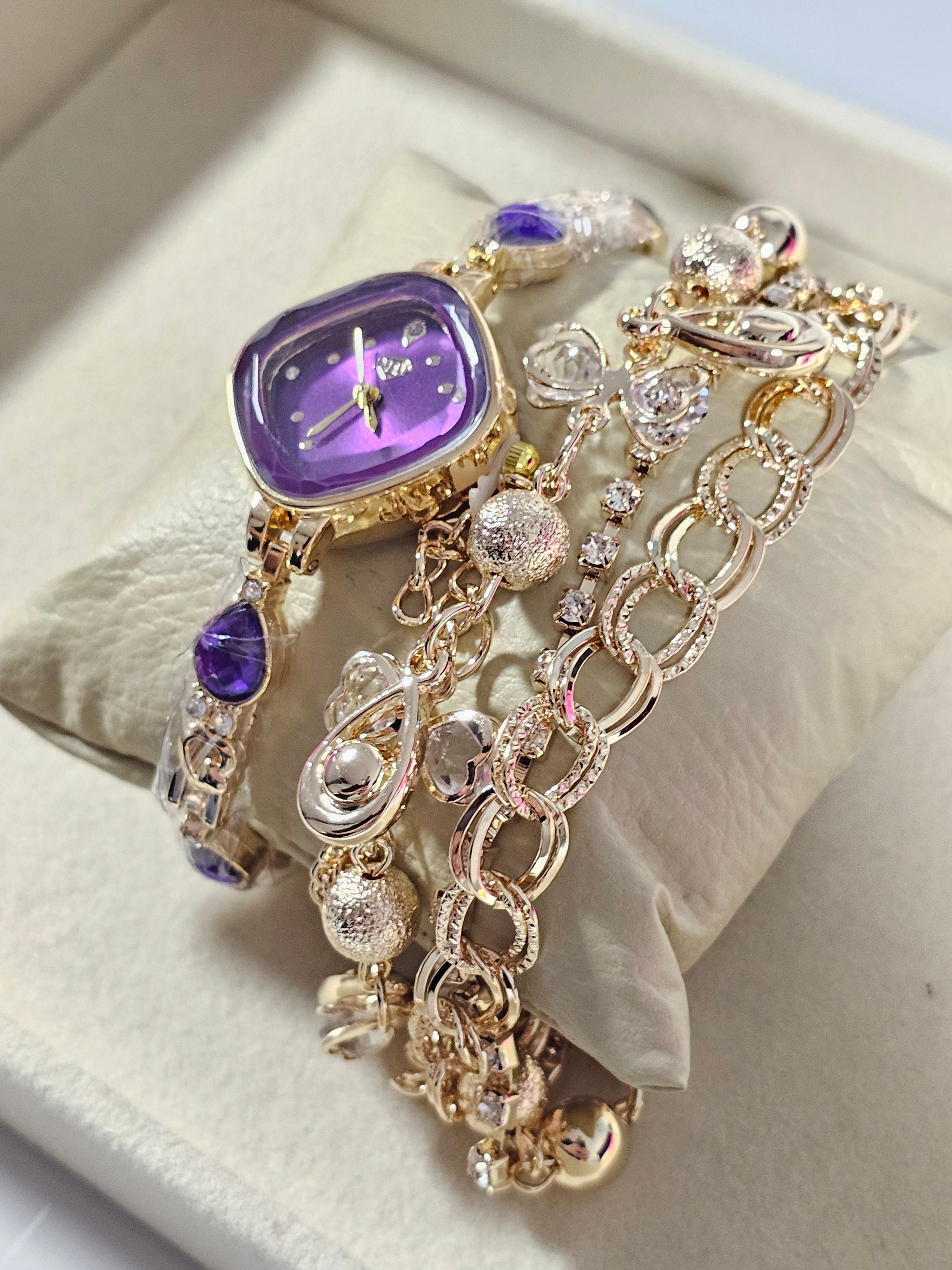 Relógio Prova d’Água com Pulseira Folheada 018