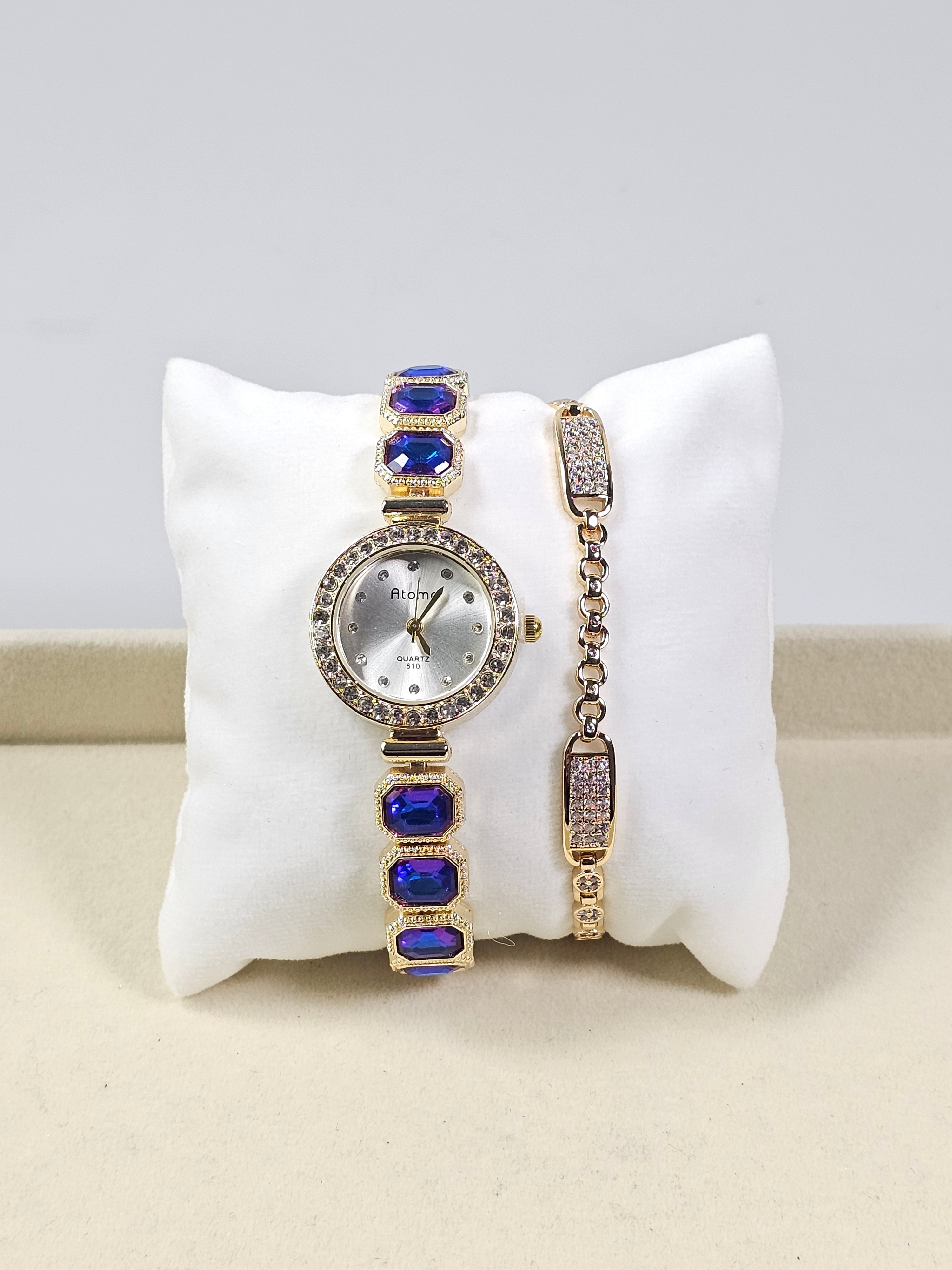 Relógio Prova d’Água com Pulseira Folheada Ouro 056