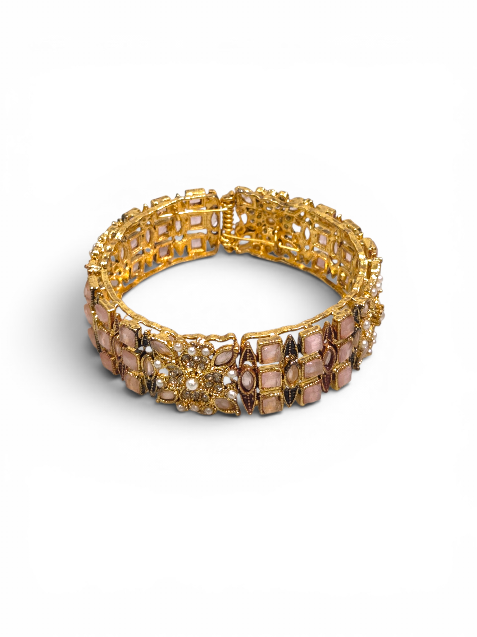 Bracelete Folheado Semi Joia Dourado #2021