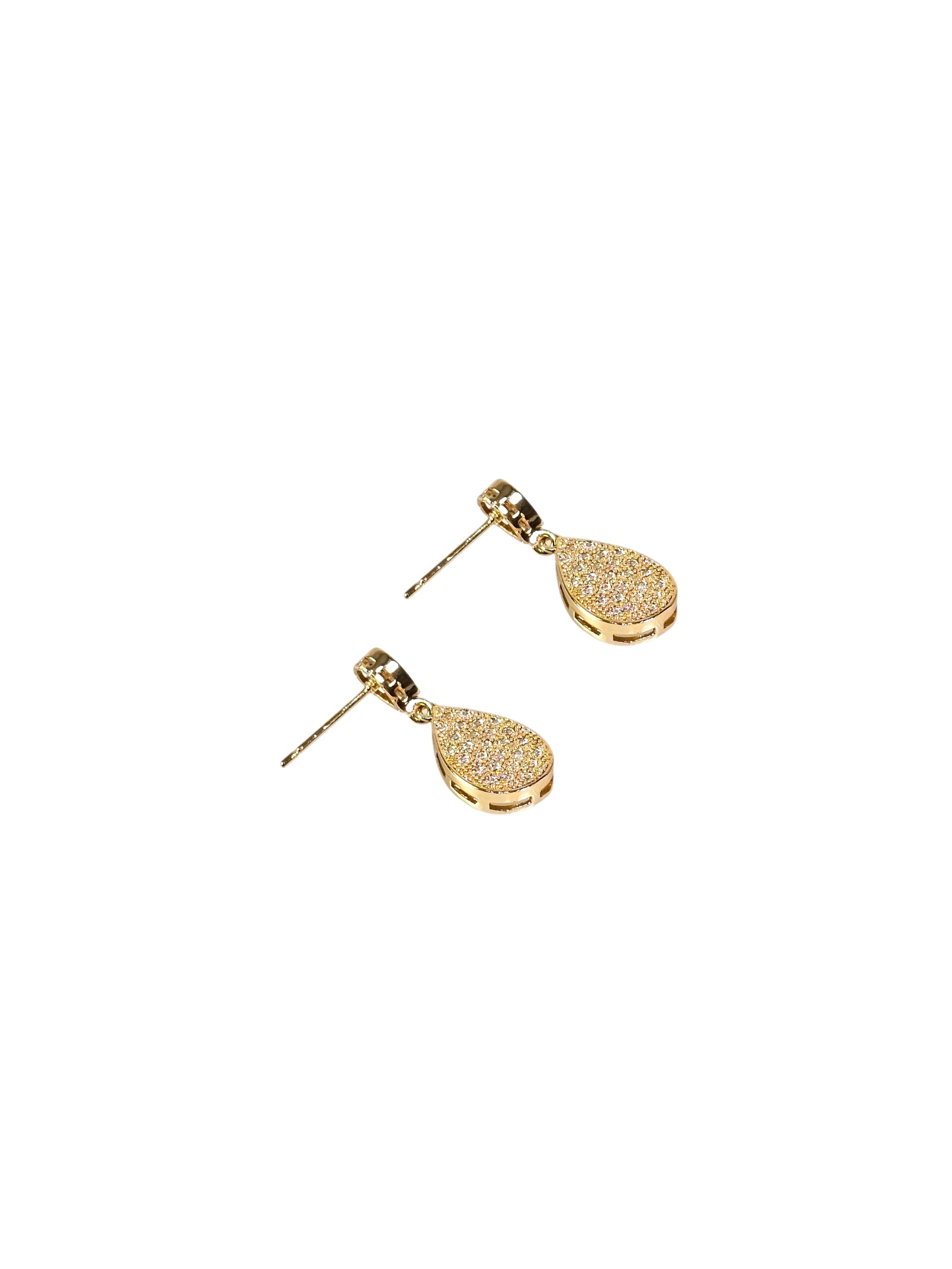 Brinco Cristal Dourado 040