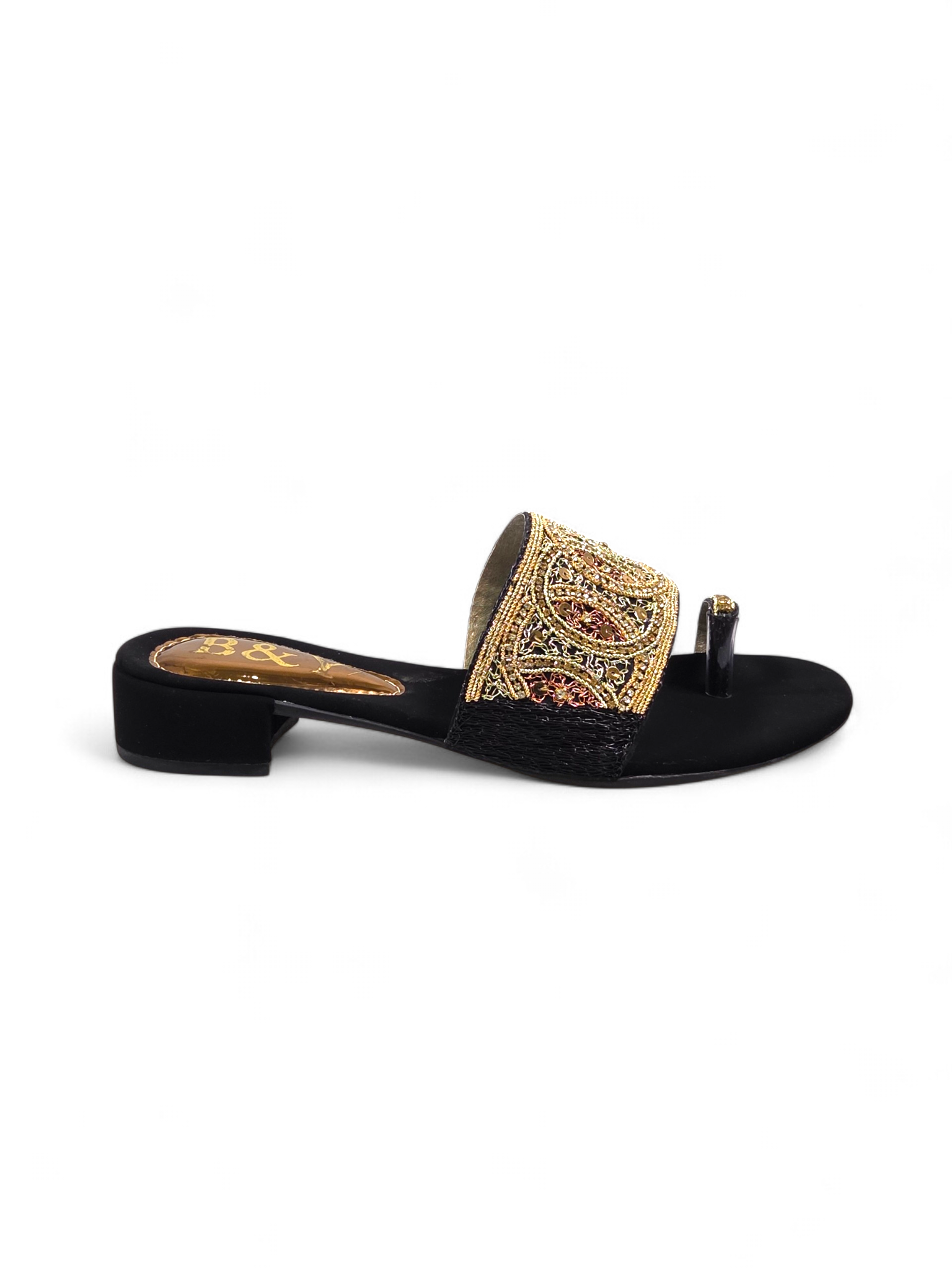 Tamanco 9436 Preto Salto Bloco 3 cm