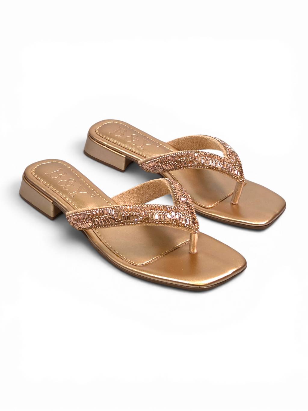 Chinelo 1222 Bronze Salto Baixo 2 cm