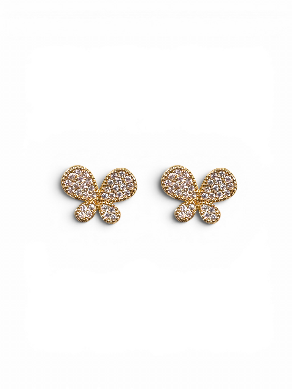Brinco Cristal Zirconia Dourado #2035