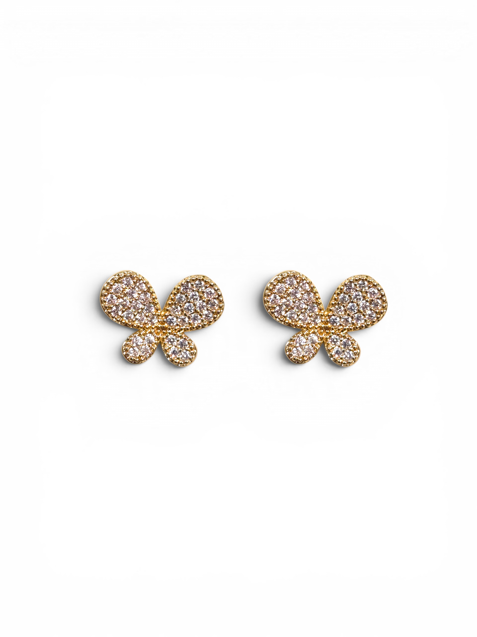 Brinco Cristal Zirconia Dourado #2035