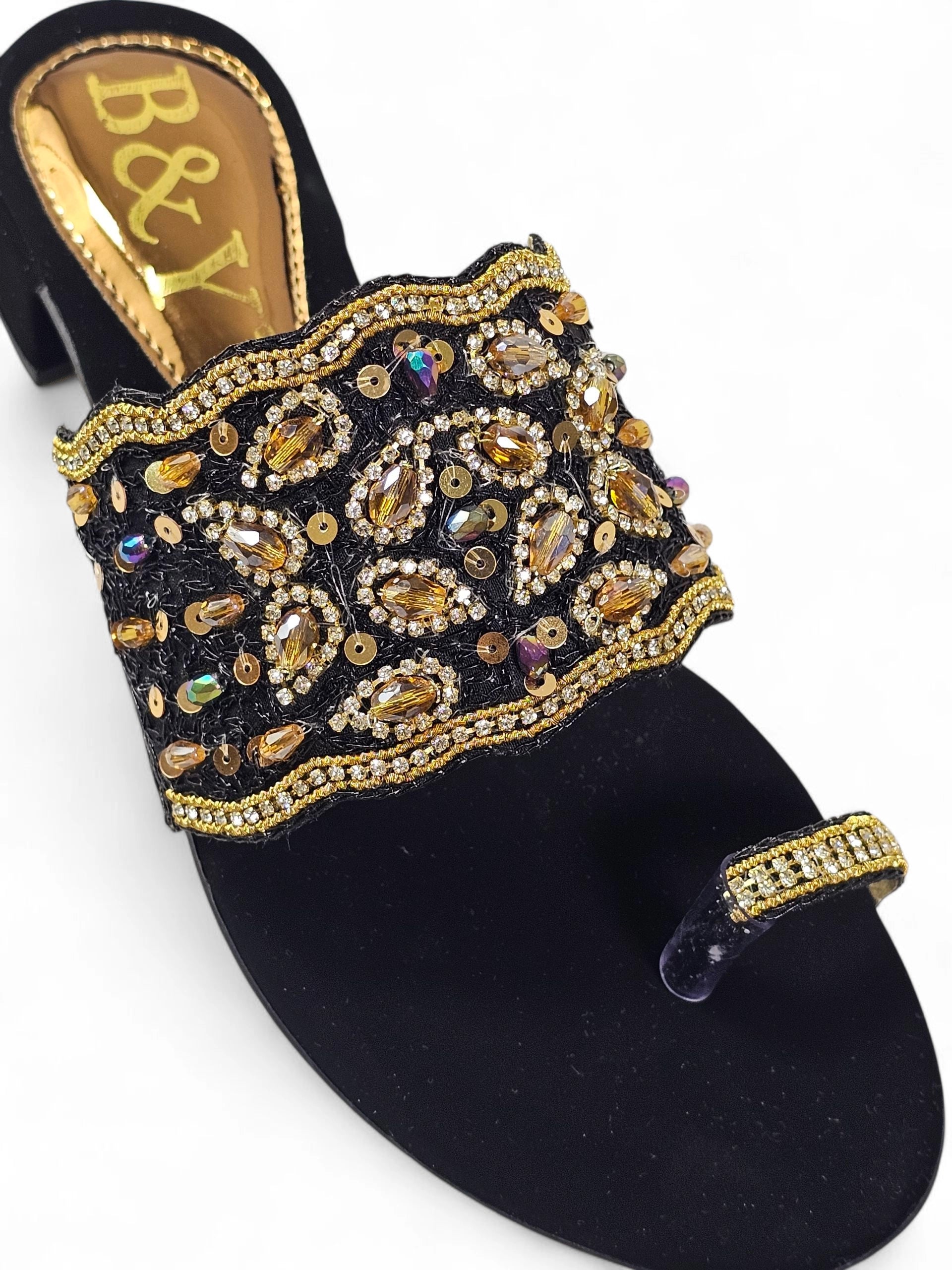 Tamanco 9430 Preto Salto Bloco