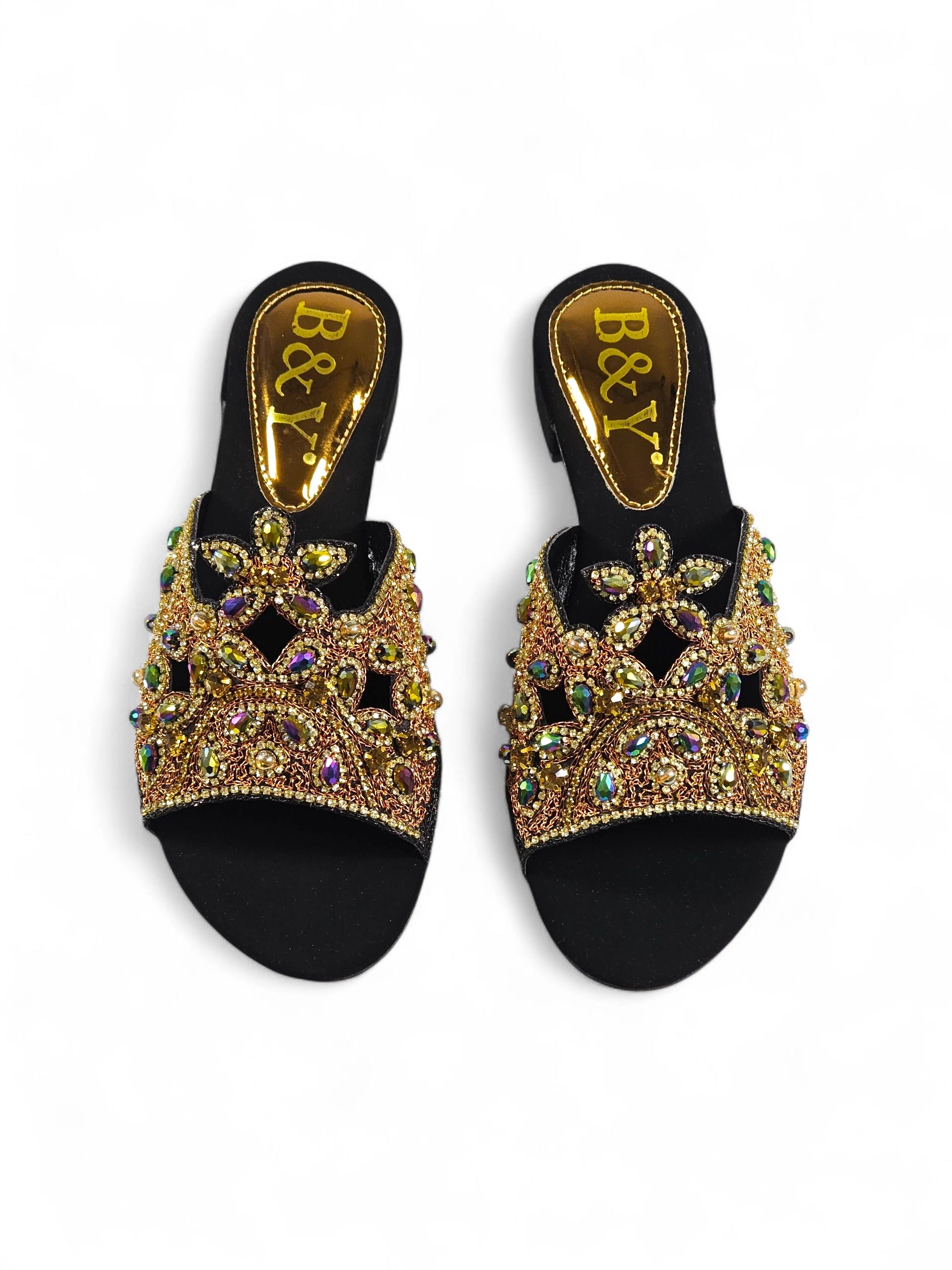 Tamanco 9200 Preto Colorido Salto Bloco