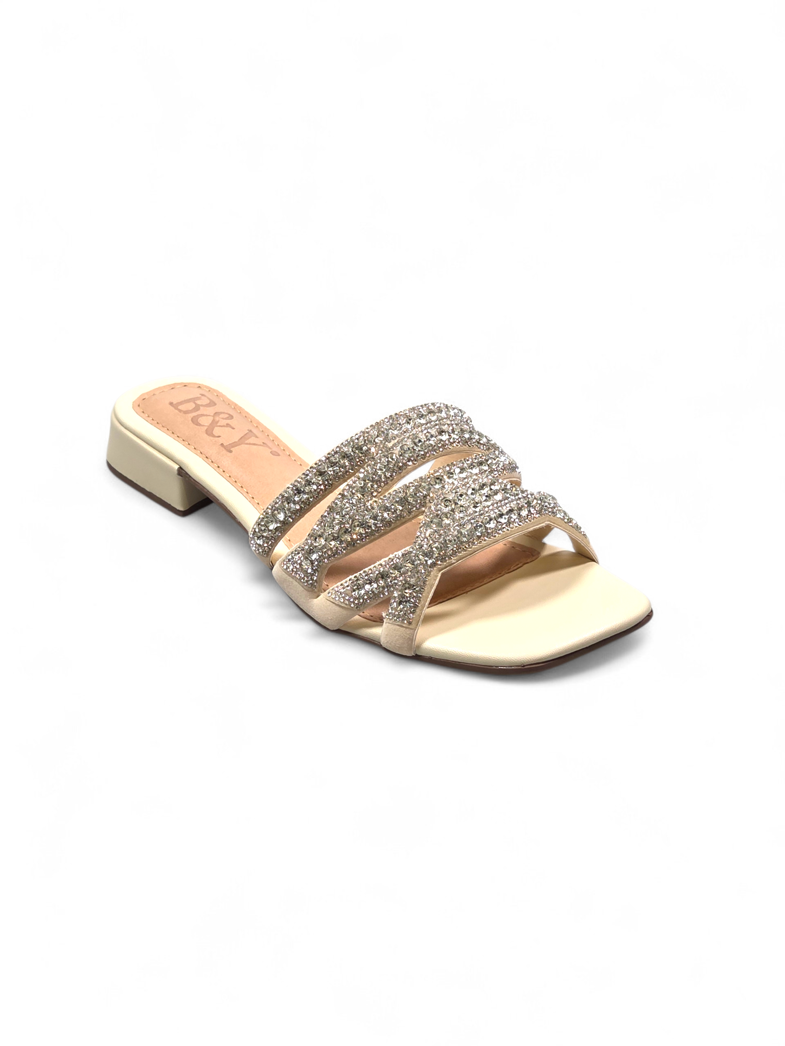 Tamanco 1215 Bege Salto Baixo