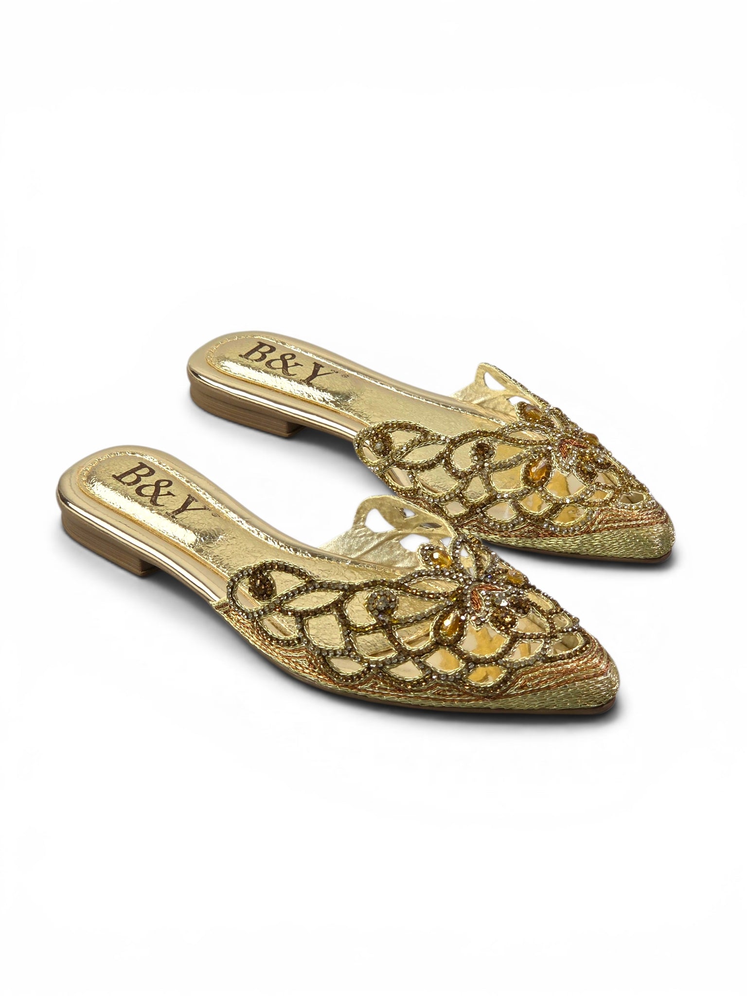 Mule 9180 Dourado Sem Salto