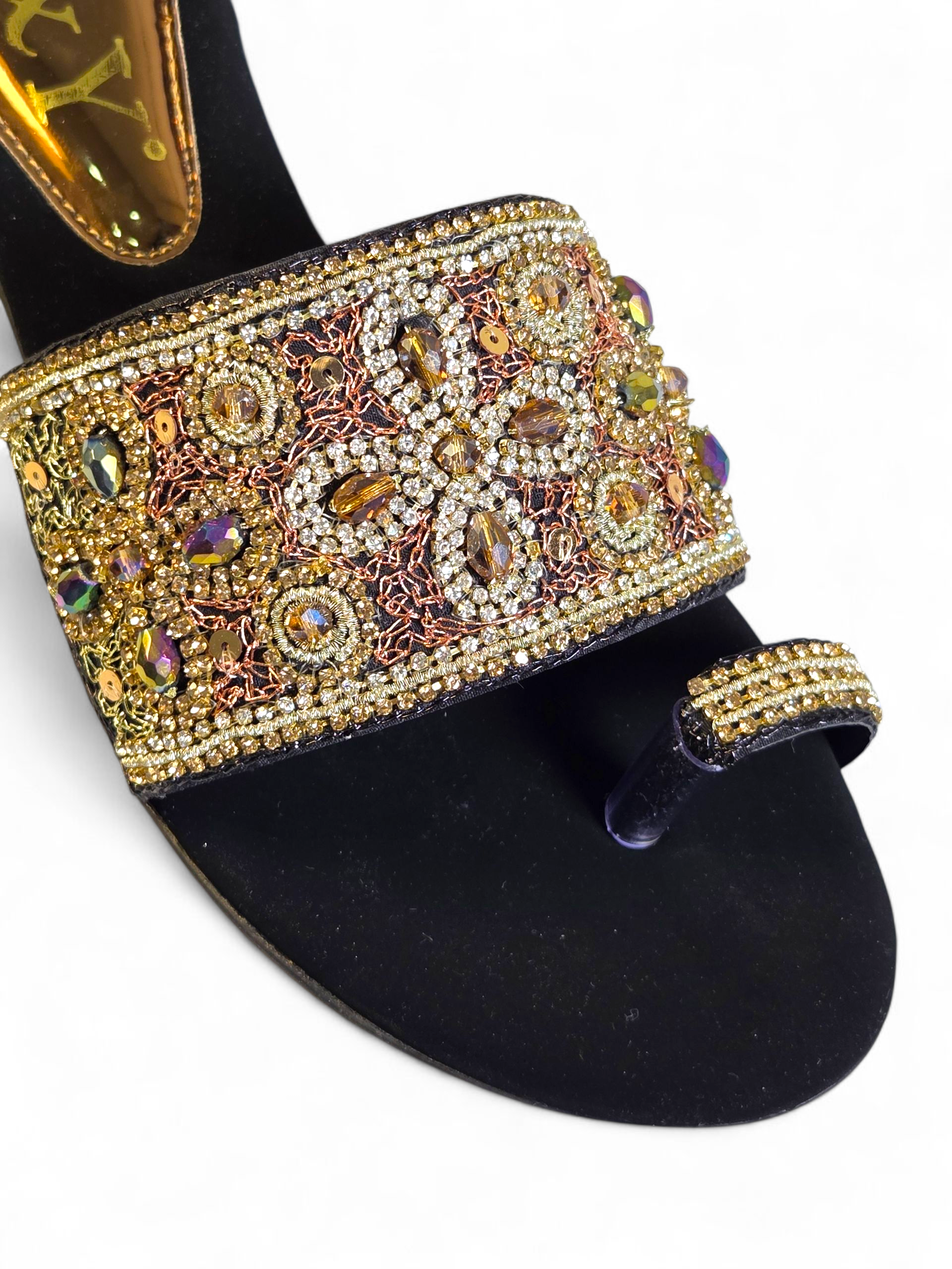 Tamanco 9428 Preto Salto Bloco