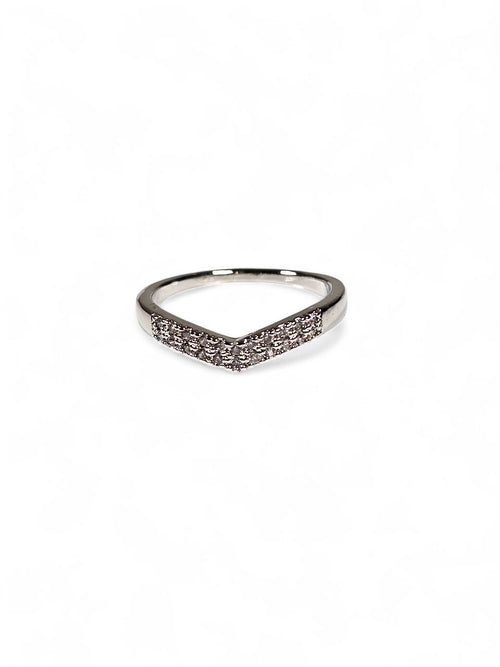 Anel Cristal Zirconia Prata 009
