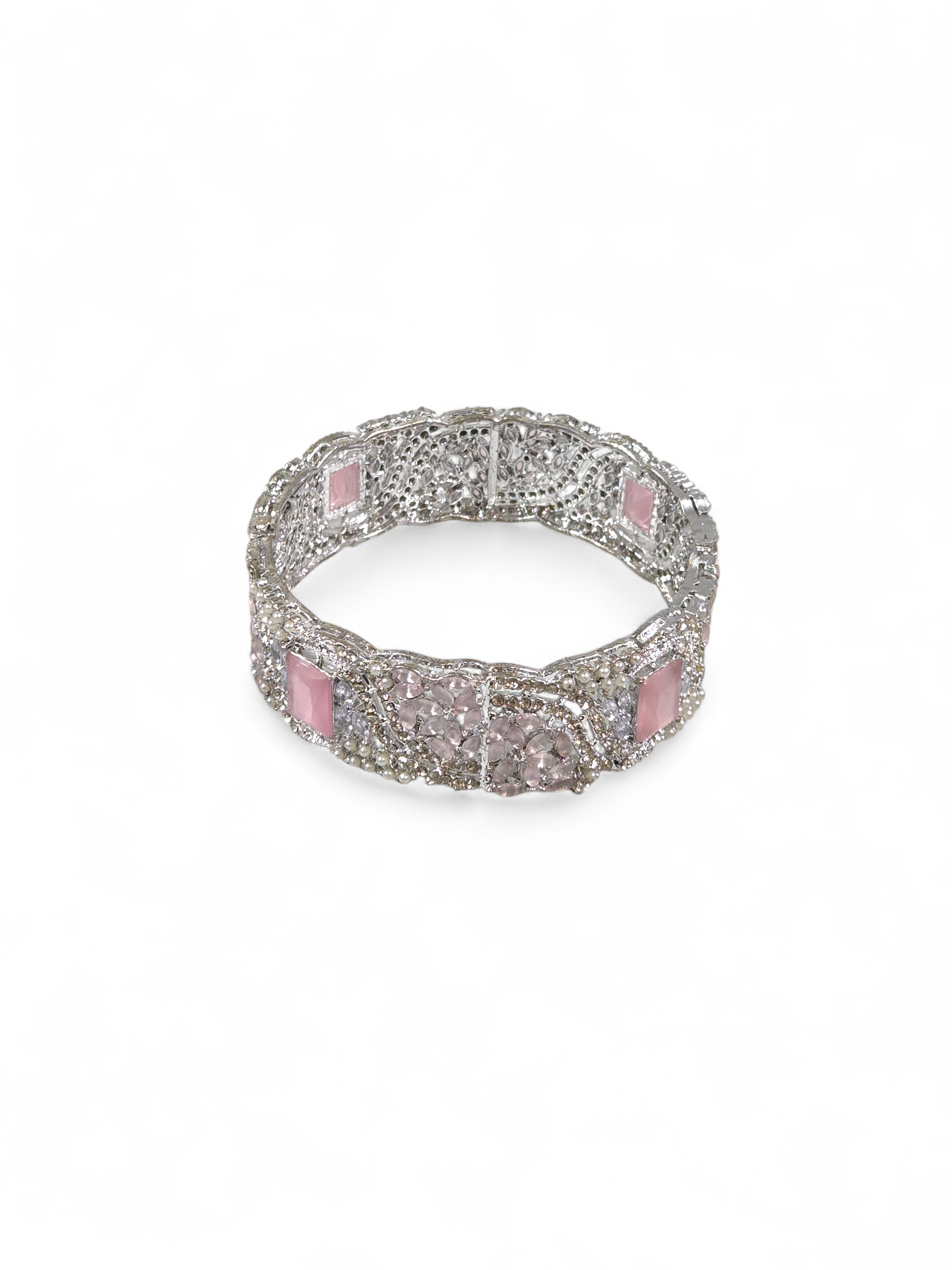 Bracelete Folheado Semi Joia Prata #1023