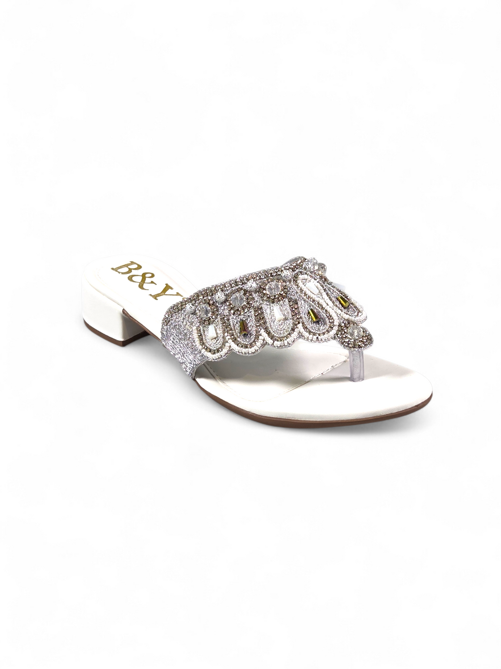 Chinelo 9622 Branco Salto Bloco