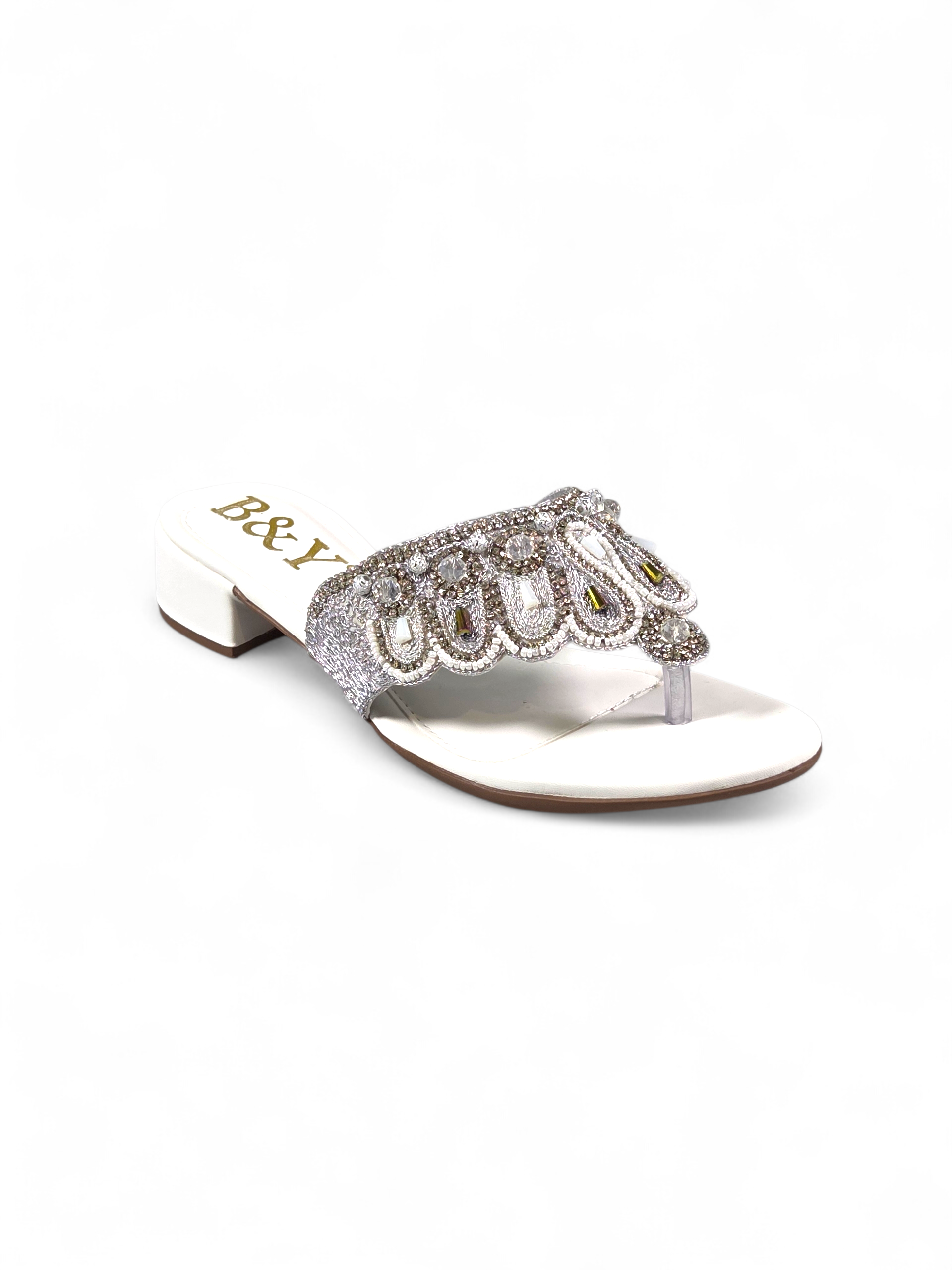 Chinelo 9622 Branco Salto Bloco