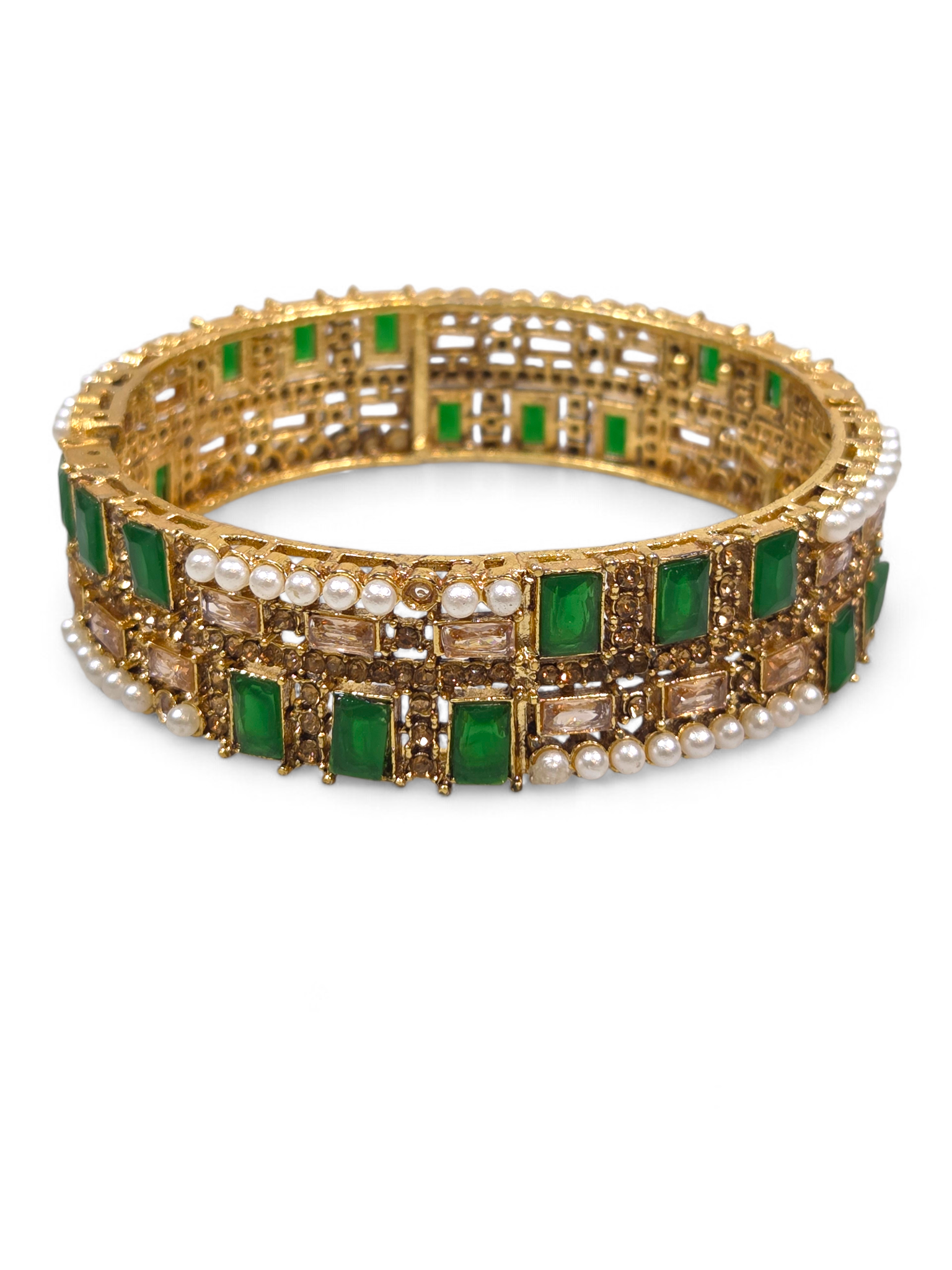 Bracelete Folheado Semi Joia Dourada #1049