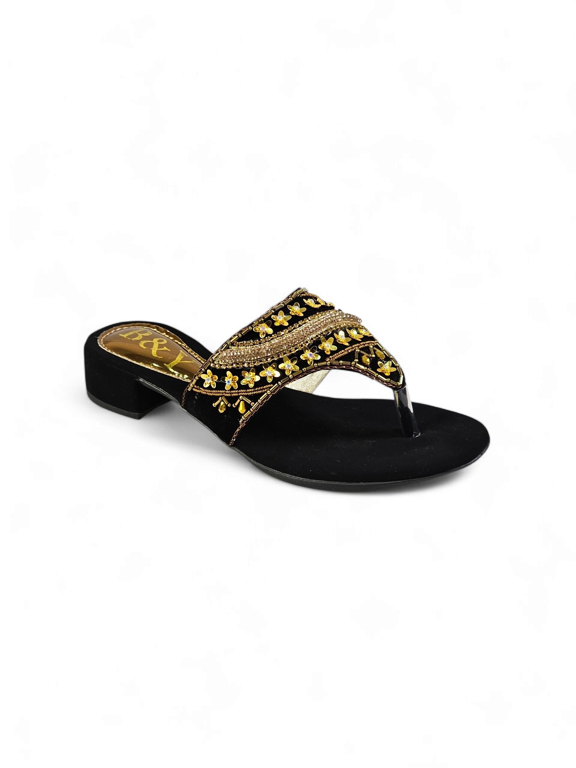 Chinelo 9495 Preto Salto Bloco