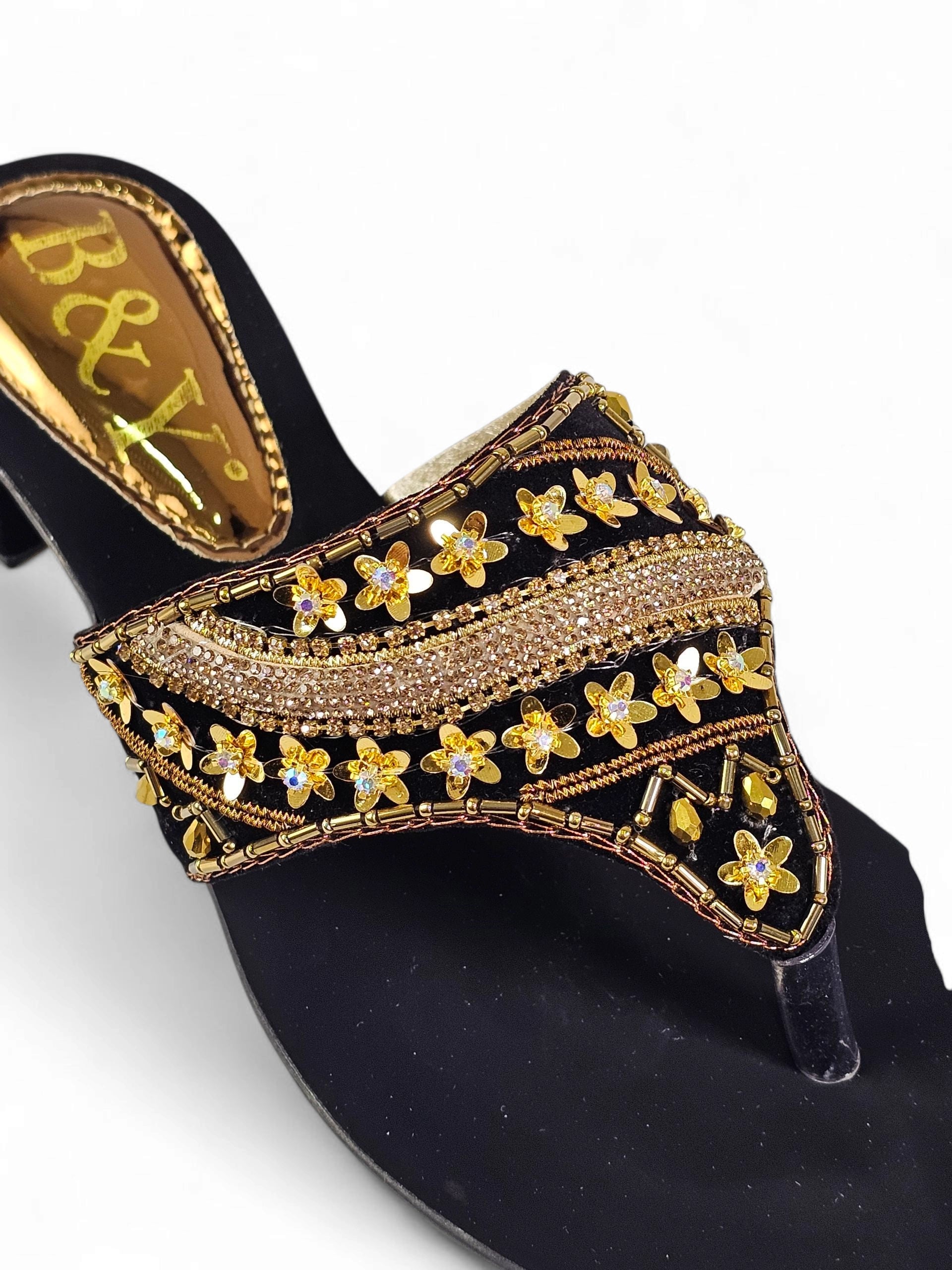 Chinelo 9495 Preto Salto Bloco