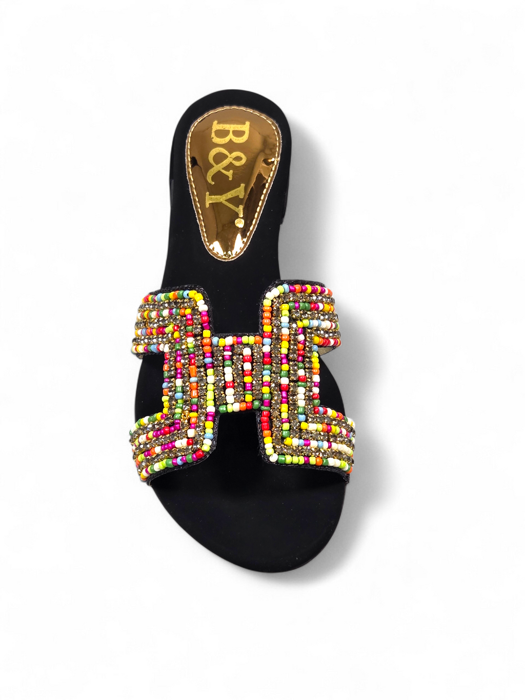 Tamanco 9135 Preto Colorido Salto Bloco