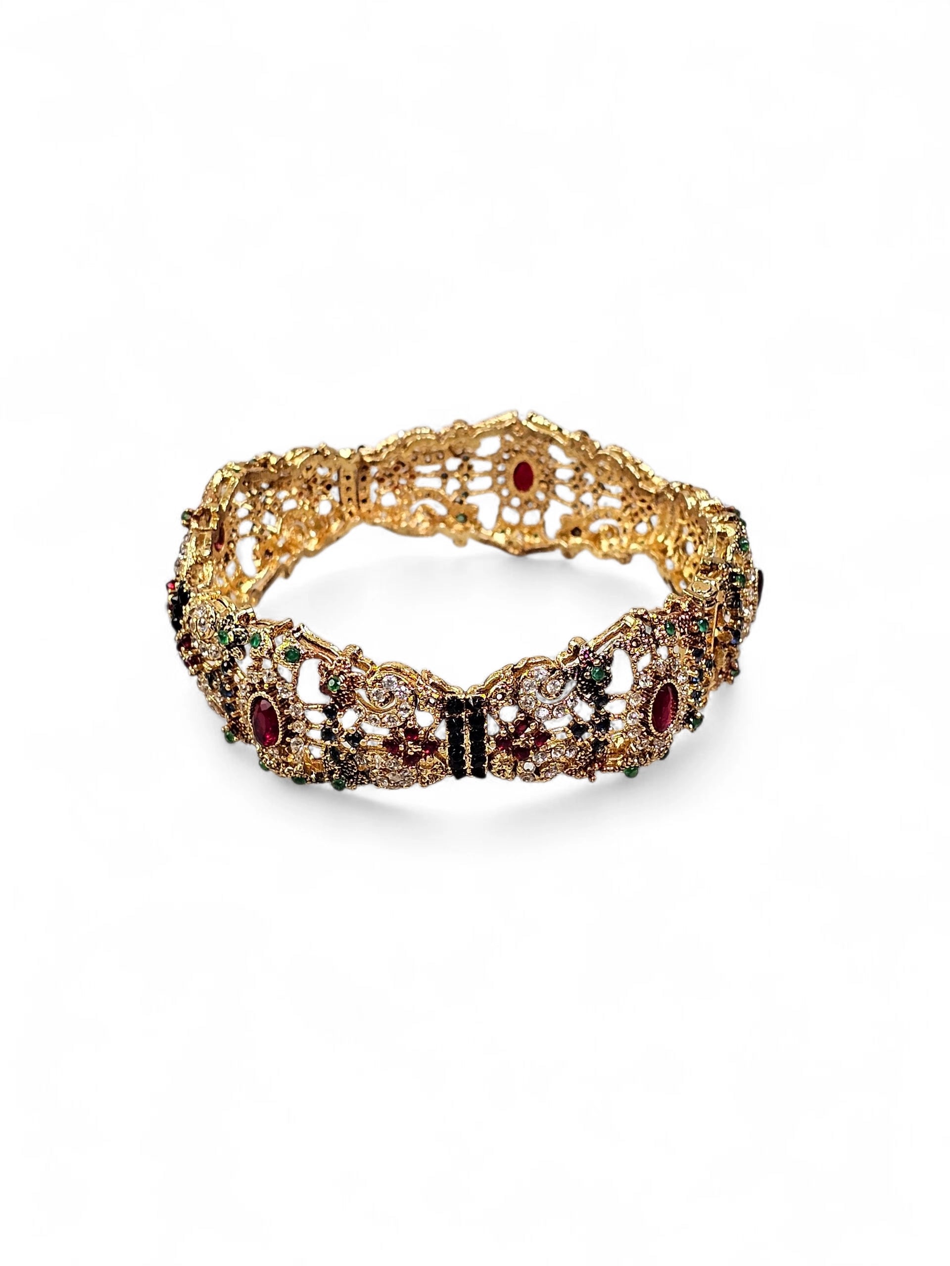 Bracelete Dourado Semi Joia 015