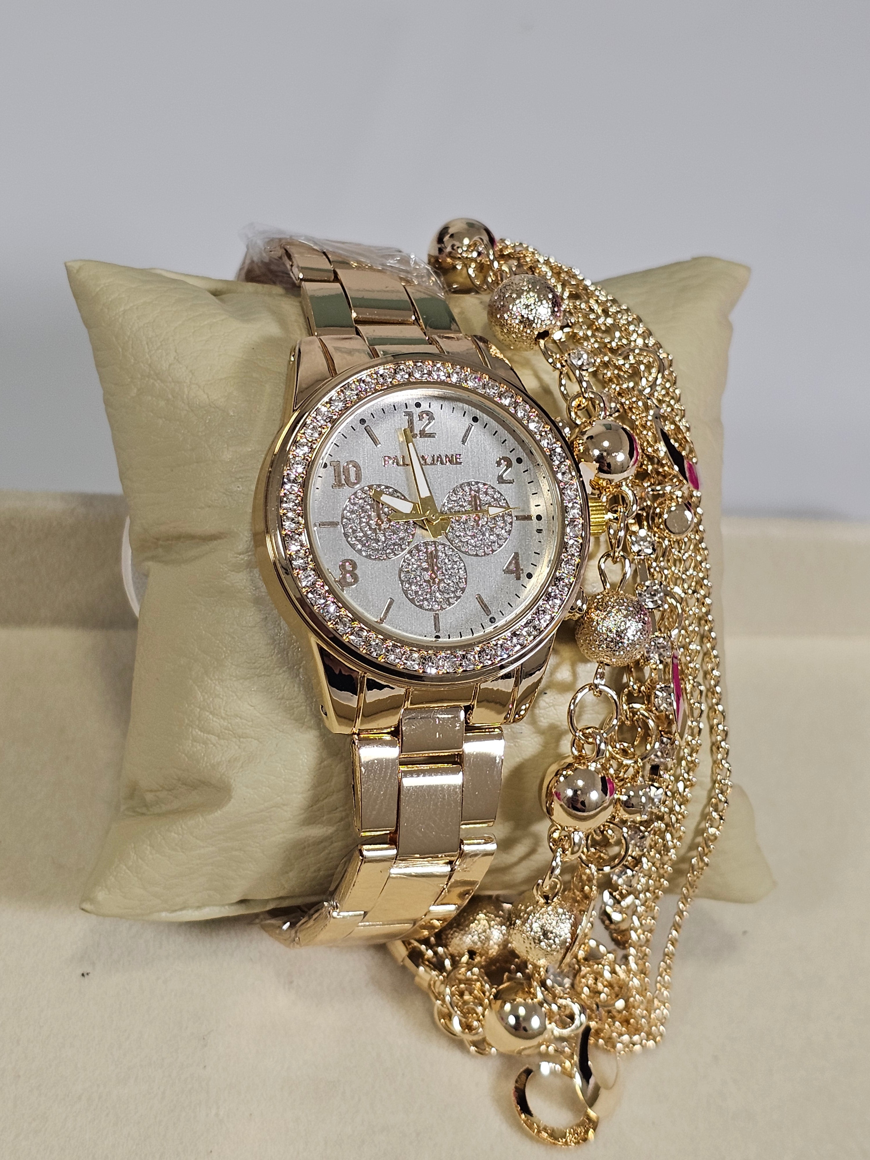 Relógio Prova d’Água com Pulseira Folheada 010