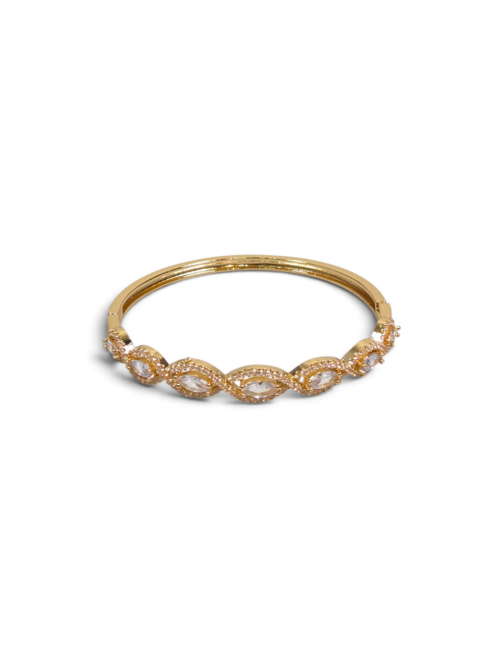Pulseira Cristal Zirconia Dourado 2013