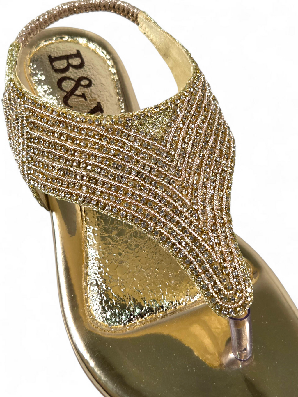 Sandália 6014 Dourado Sem Salto