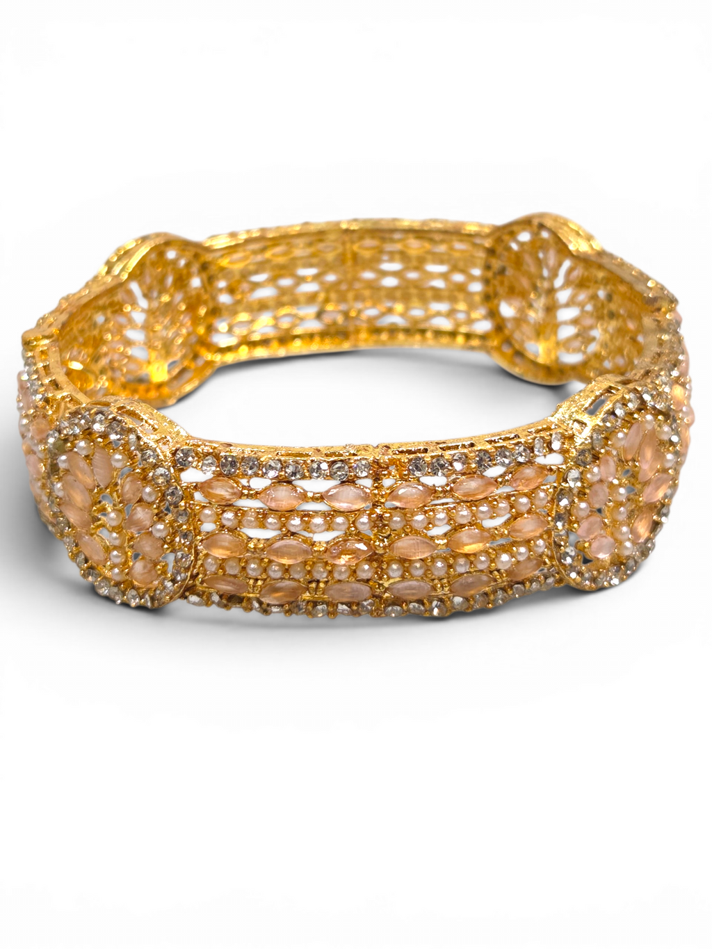 Bracelete Folheado Semi Joia Dourado #2018